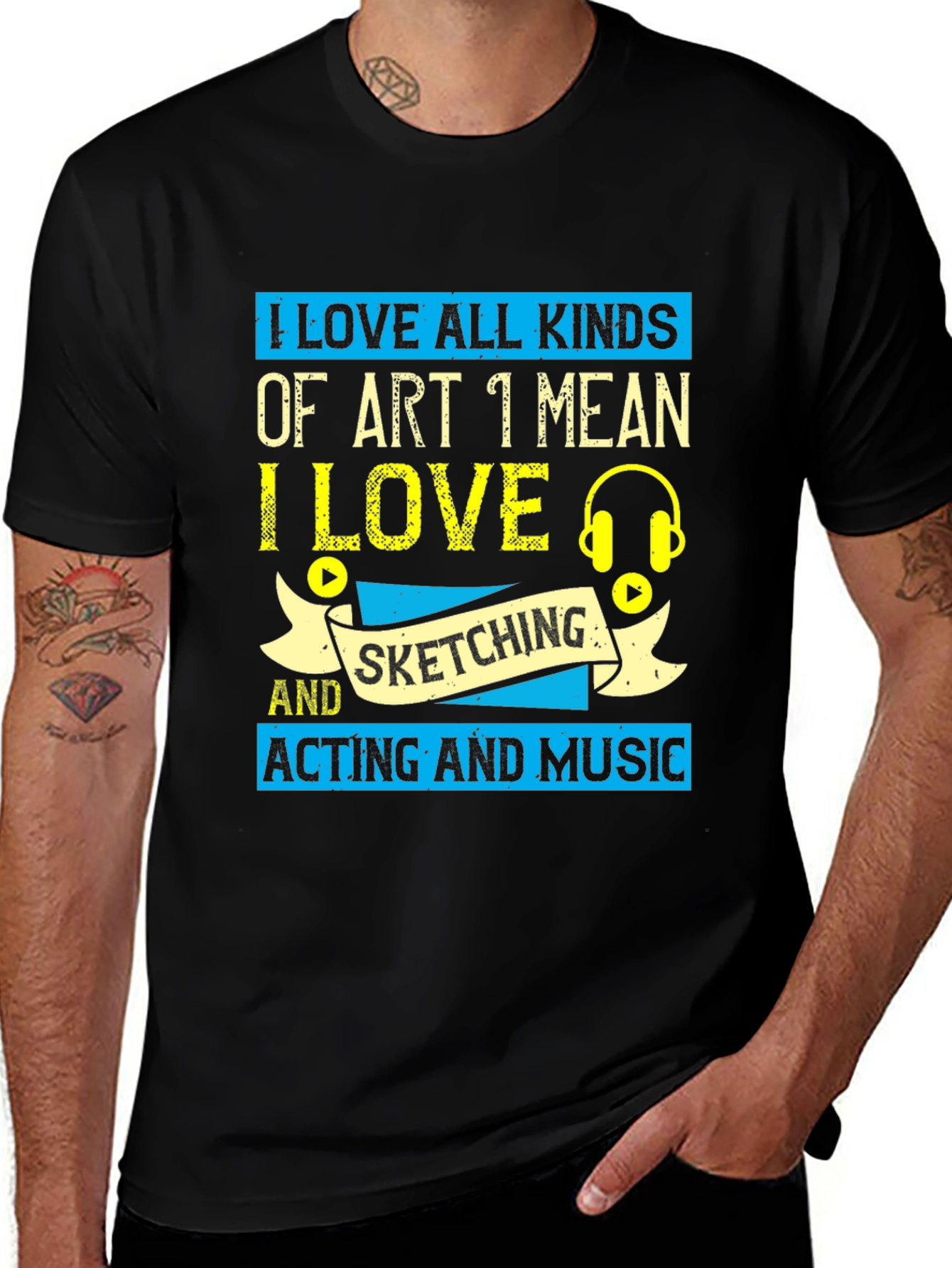 I Love All Kinds of Art Graphic T-Shirt