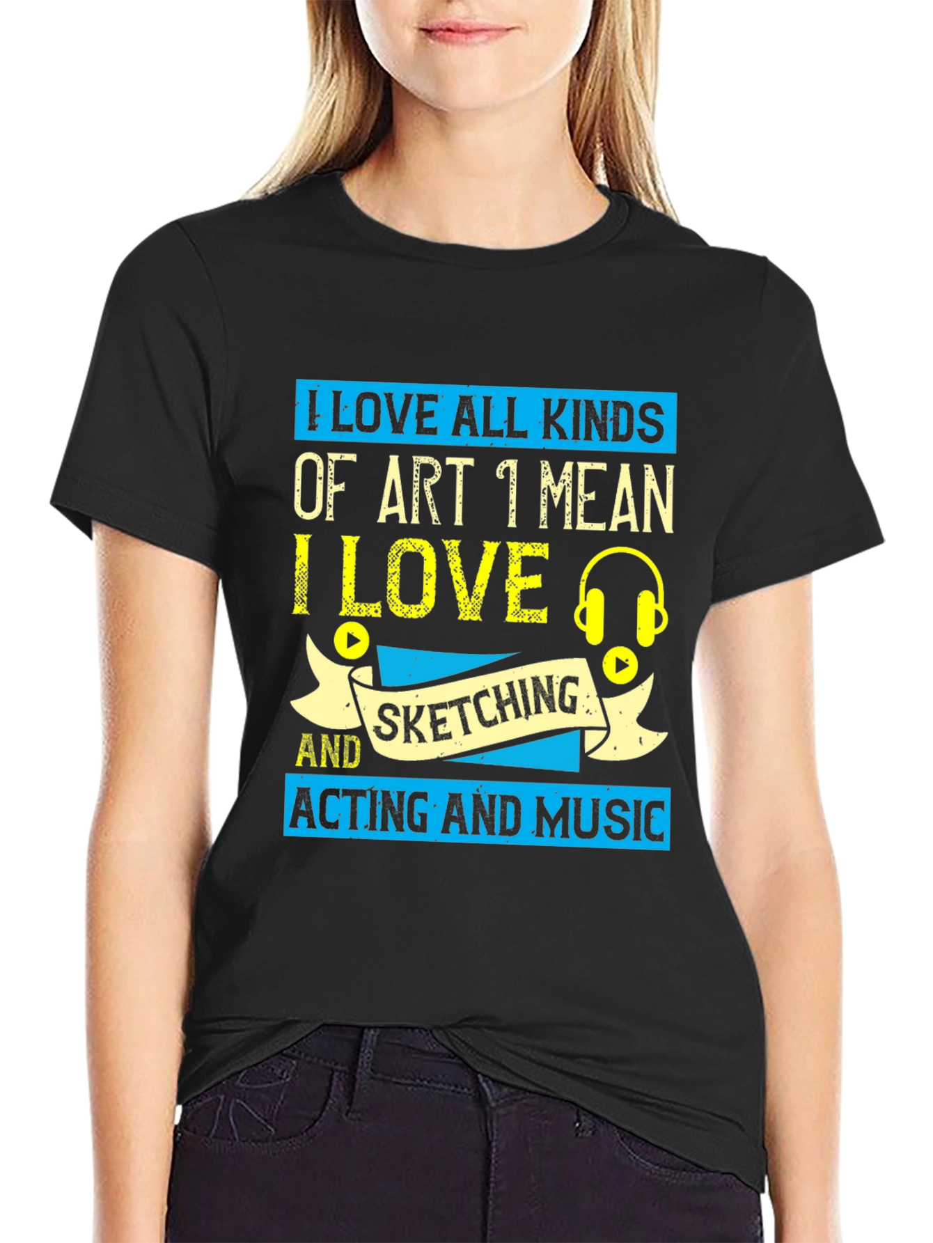 I Love All Kinds of Art Graphic T-Shirt