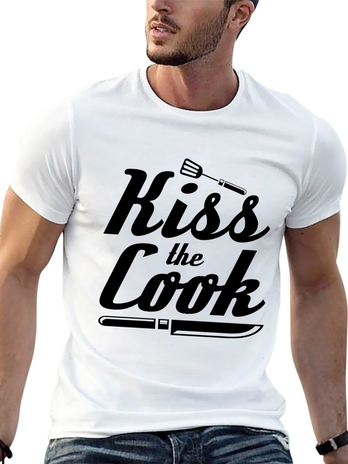 Kiss the Cook T-Shirt - Funny Chef Tee
