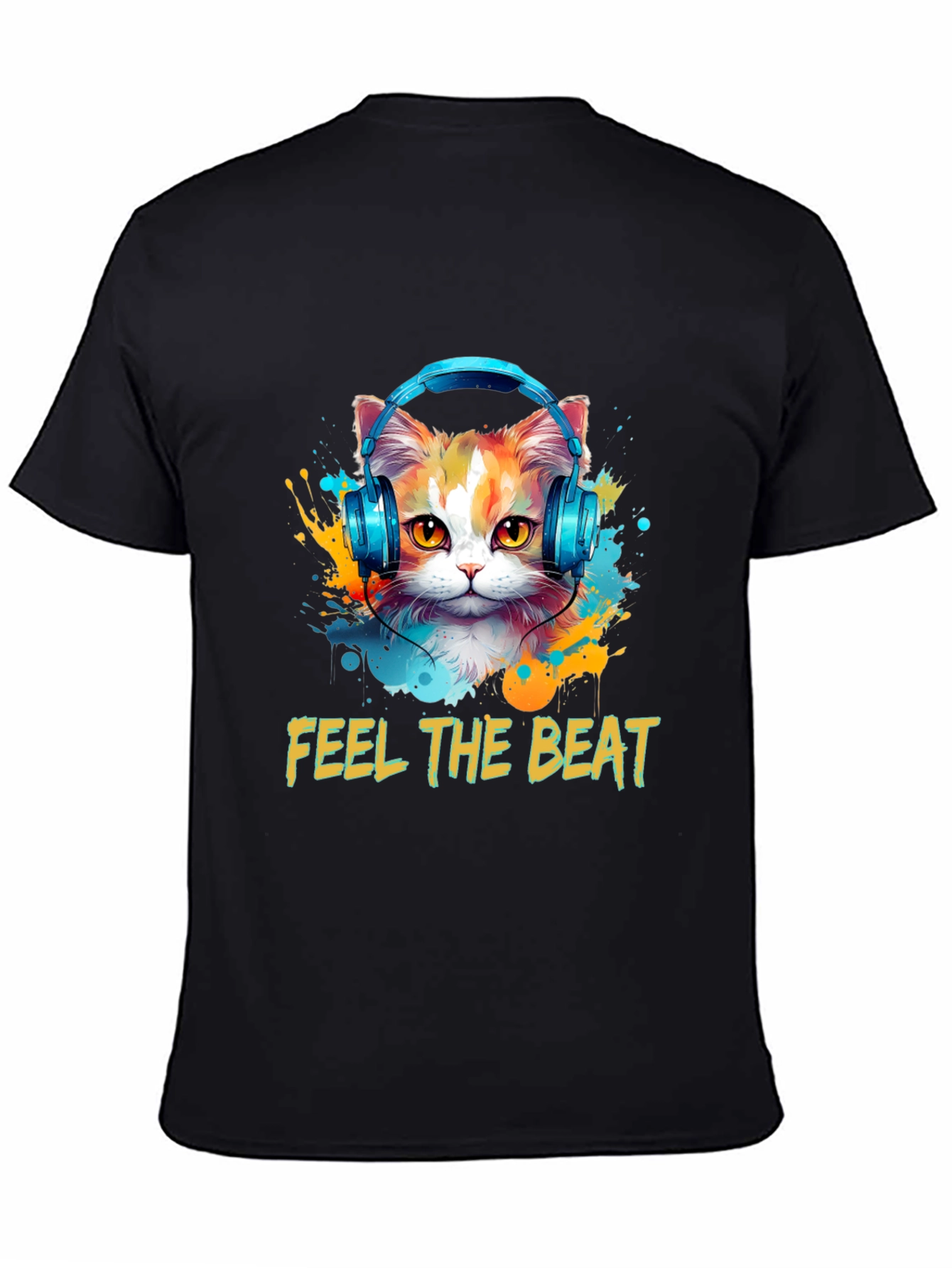Feel the Beat Cat T-Shirt