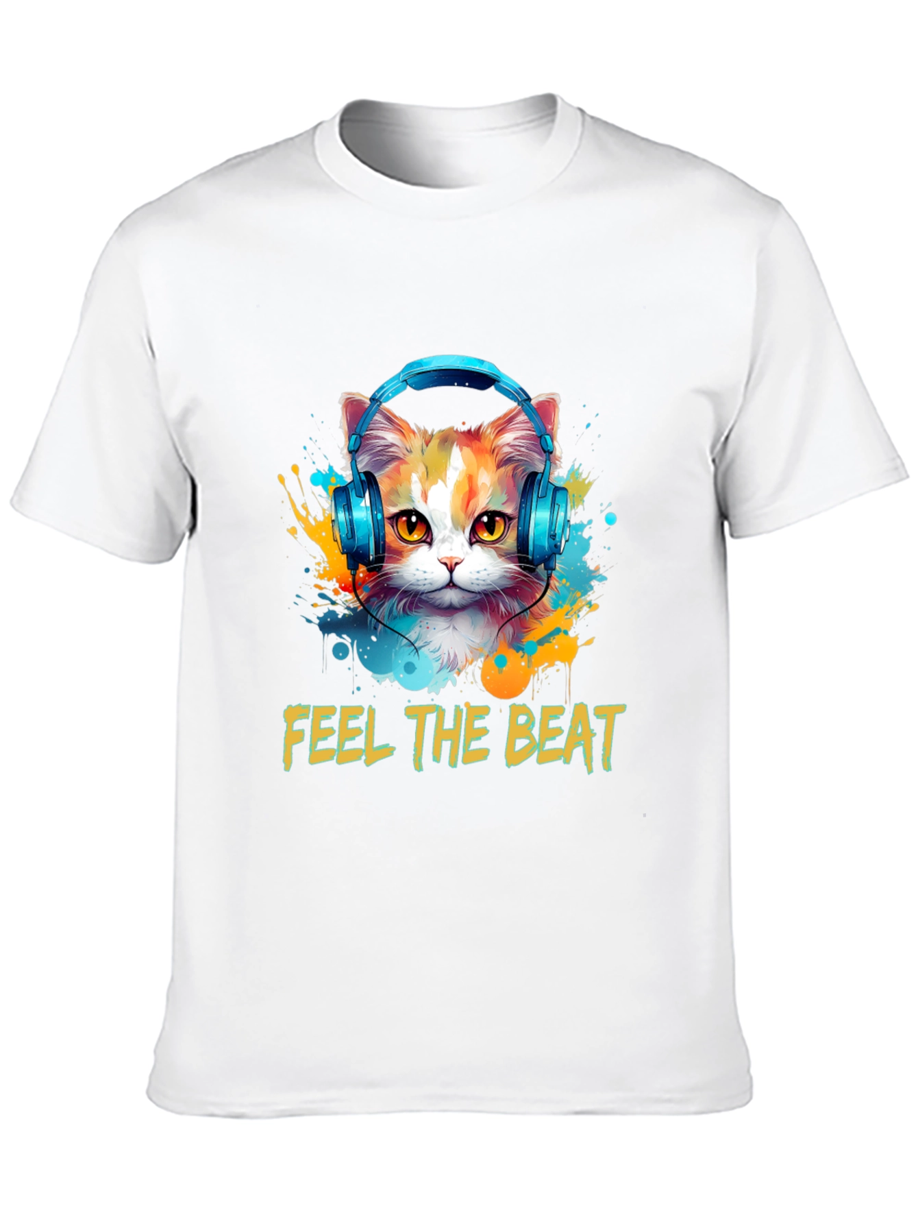 Feel the Beat Cat T-Shirt