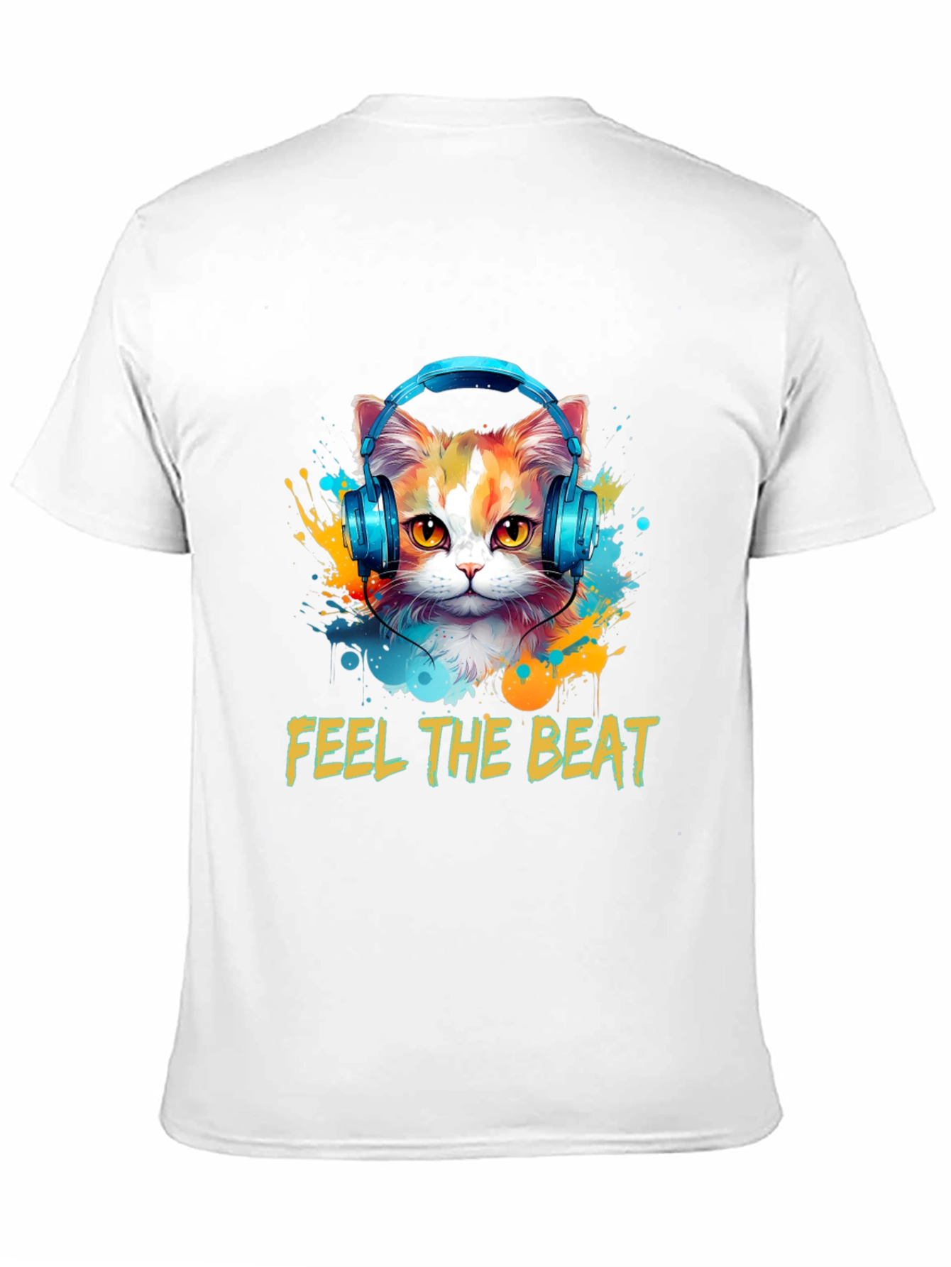 Feel the Beat Cat T-Shirt
