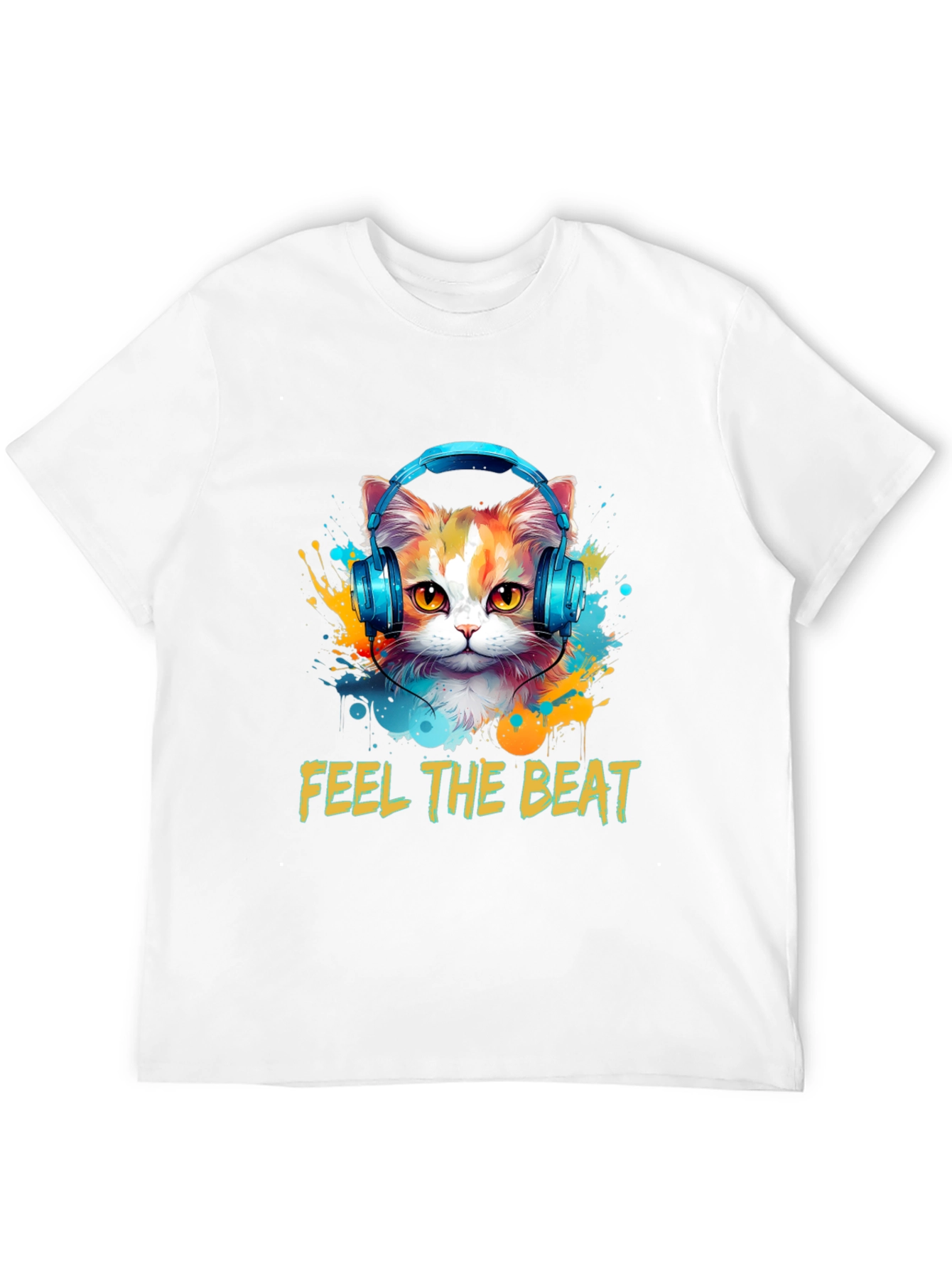 Feel the Beat Cat T-Shirt