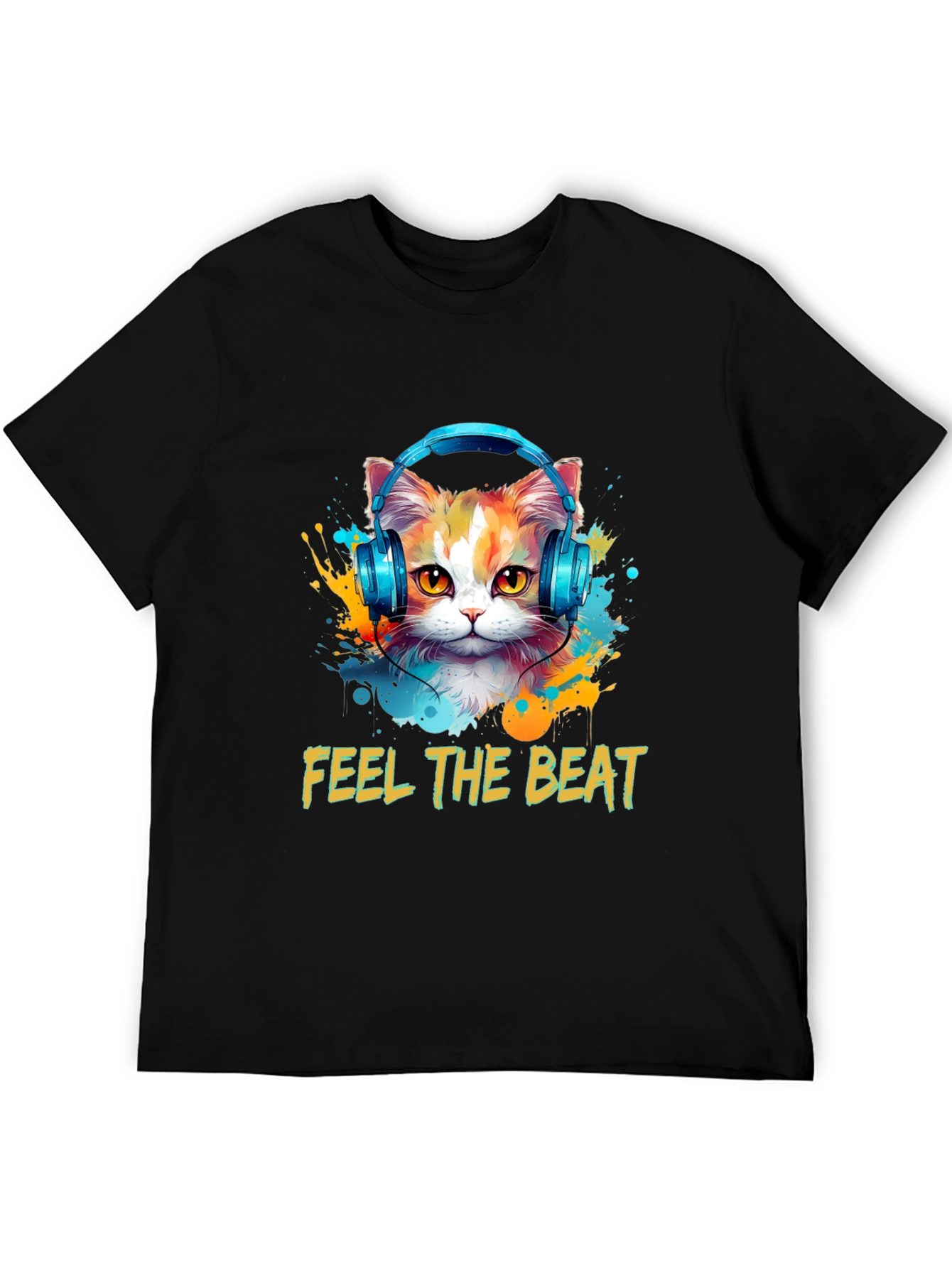 Feel the Beat Cat T-Shirt