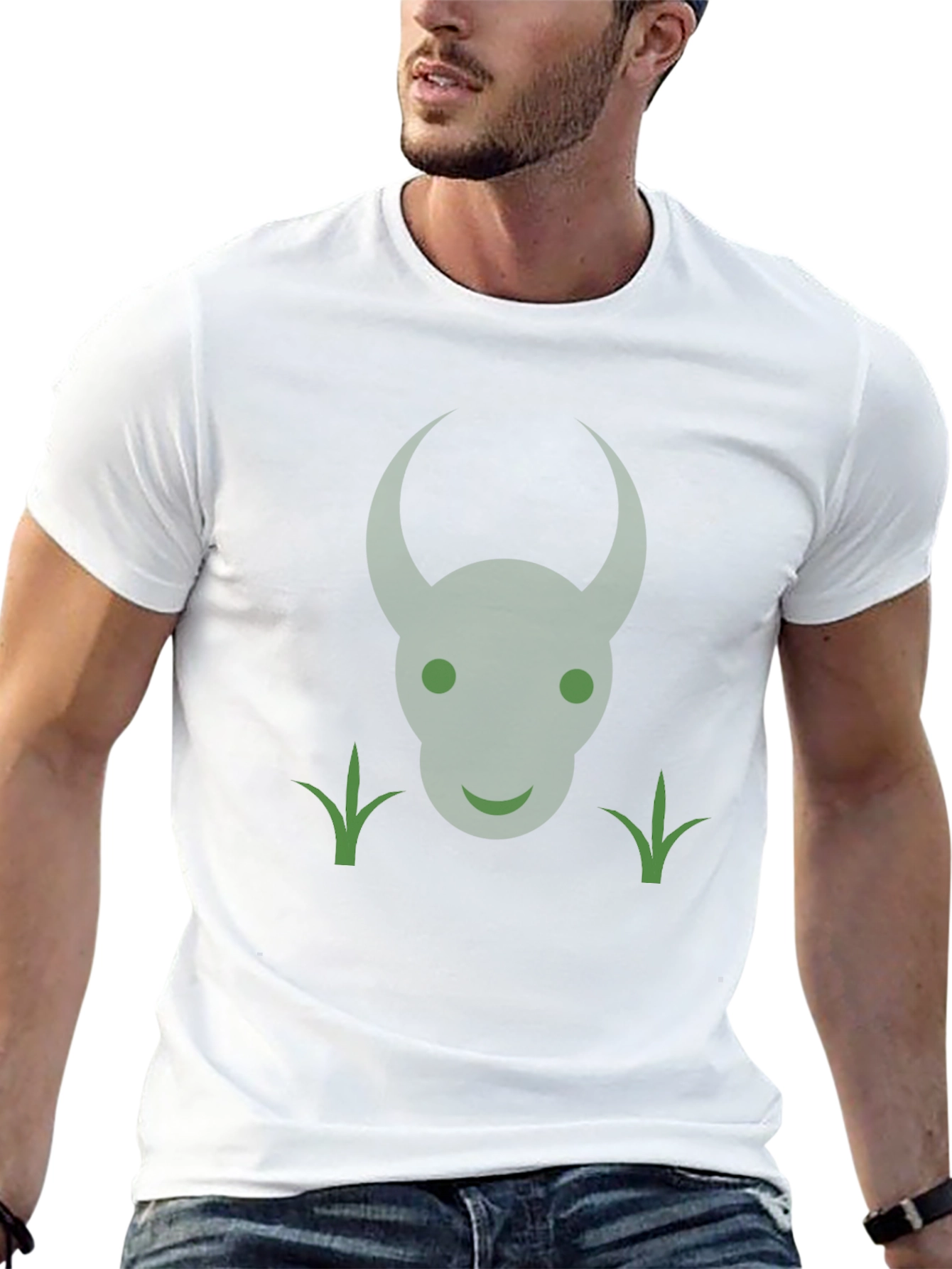 Green Devil Face Graphic Tee