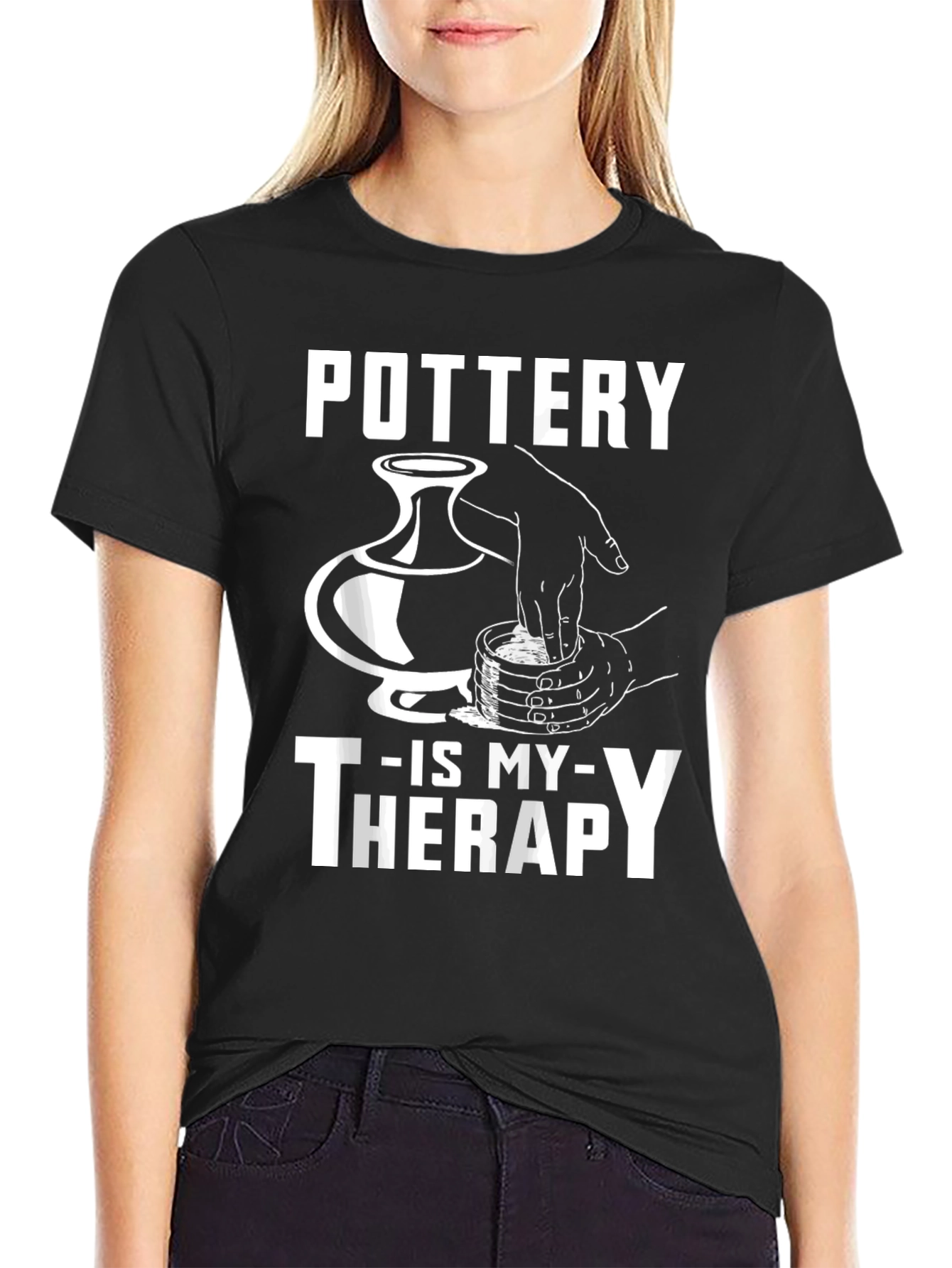 Pottery Is My Therapy Graphic T-Shirt