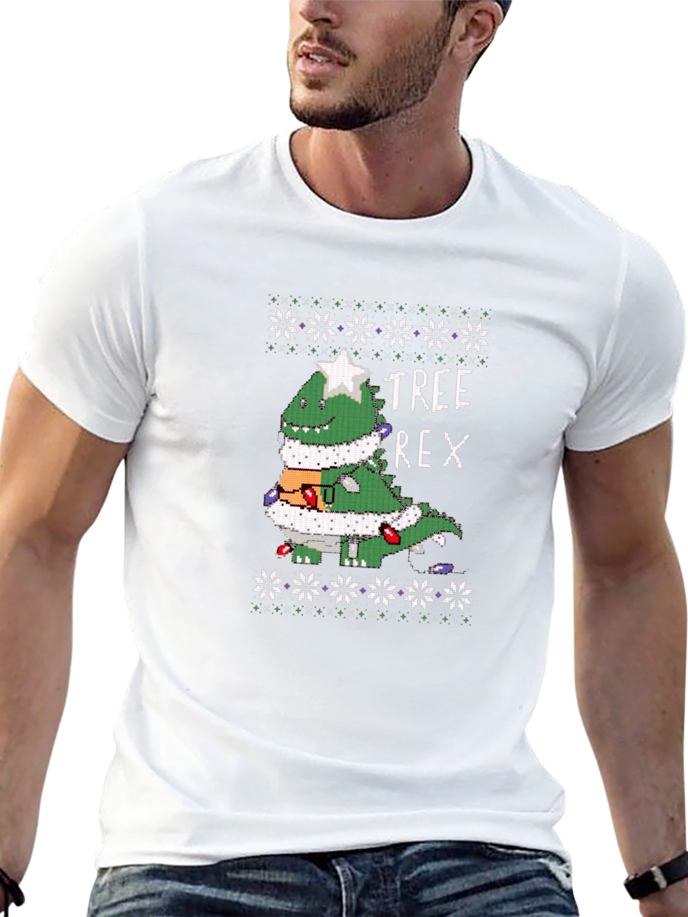 Festive Tree Rex Christmas T-Shirt