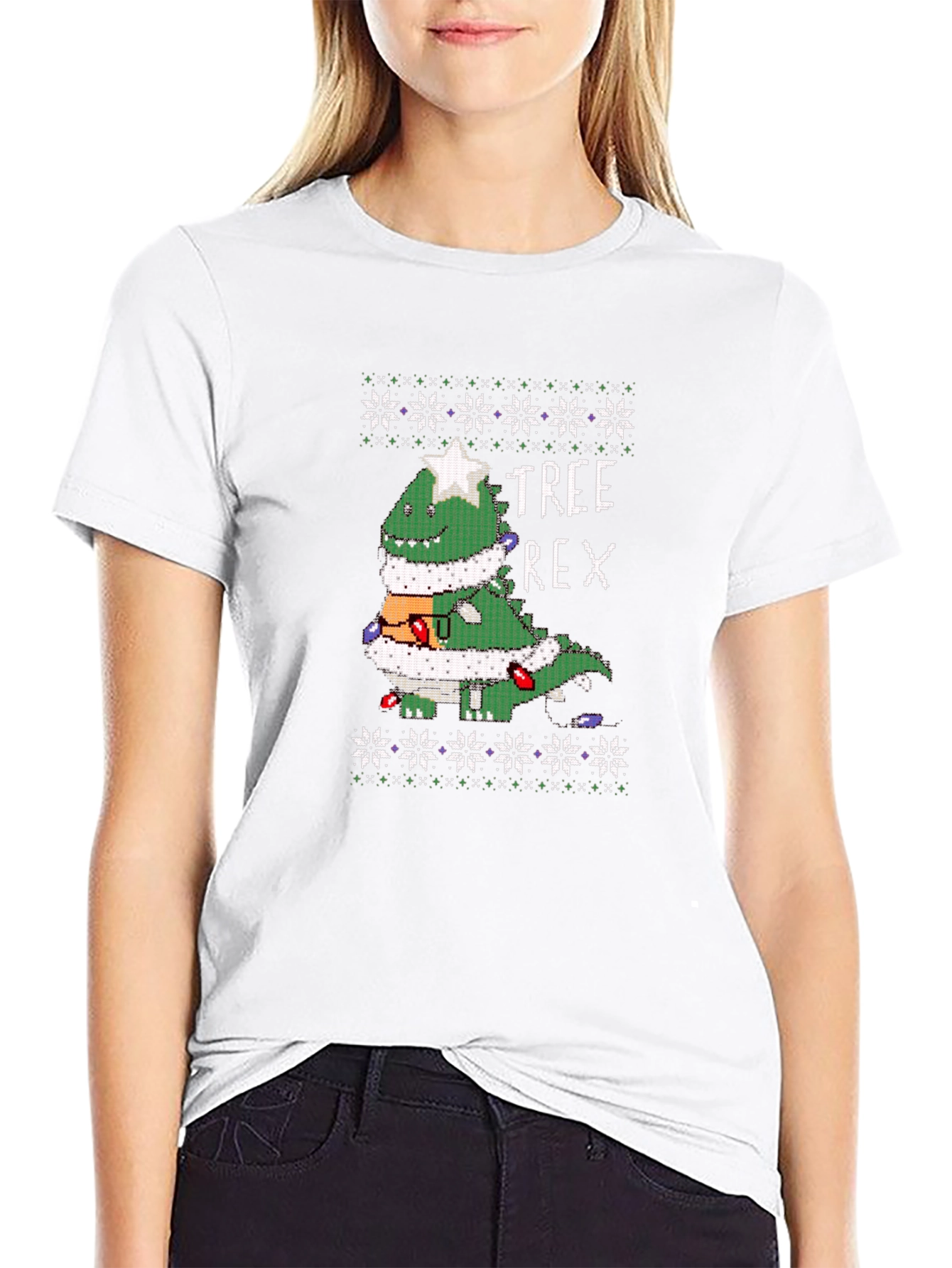 Festive Tree Rex Christmas T-Shirt