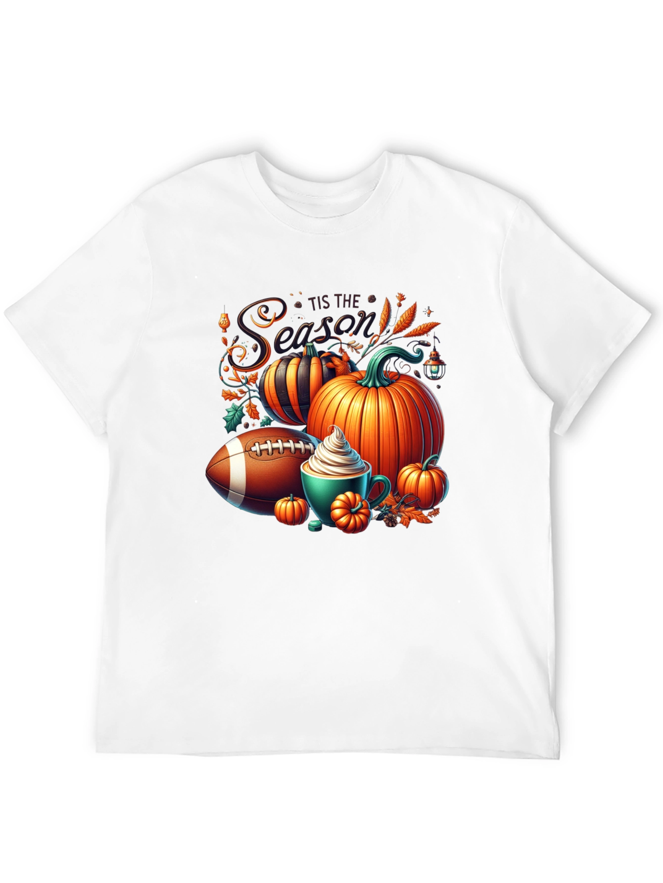 Tis the Season Football Pumpkin T-Shirt