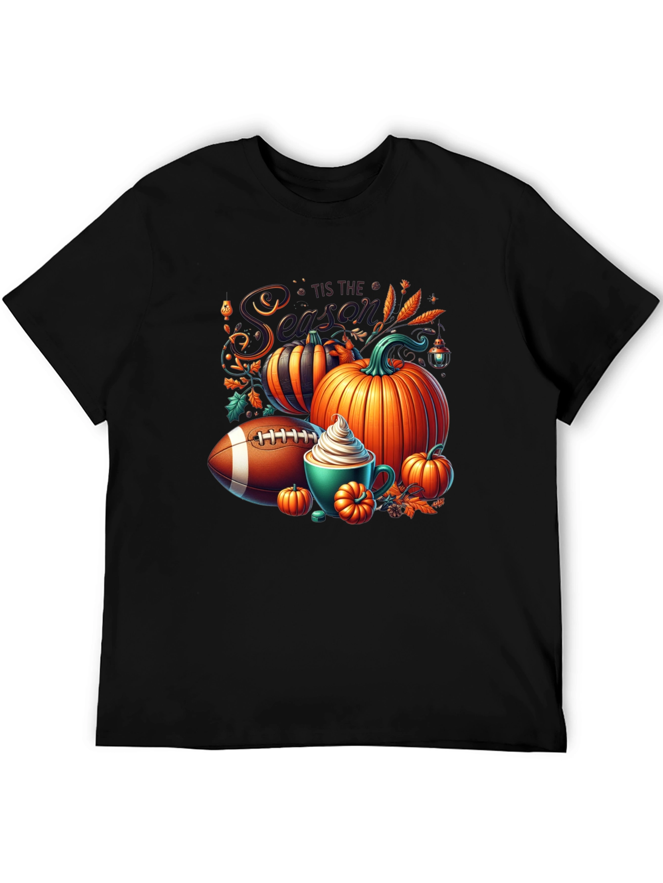 Tis the Season Football Pumpkin T-Shirt