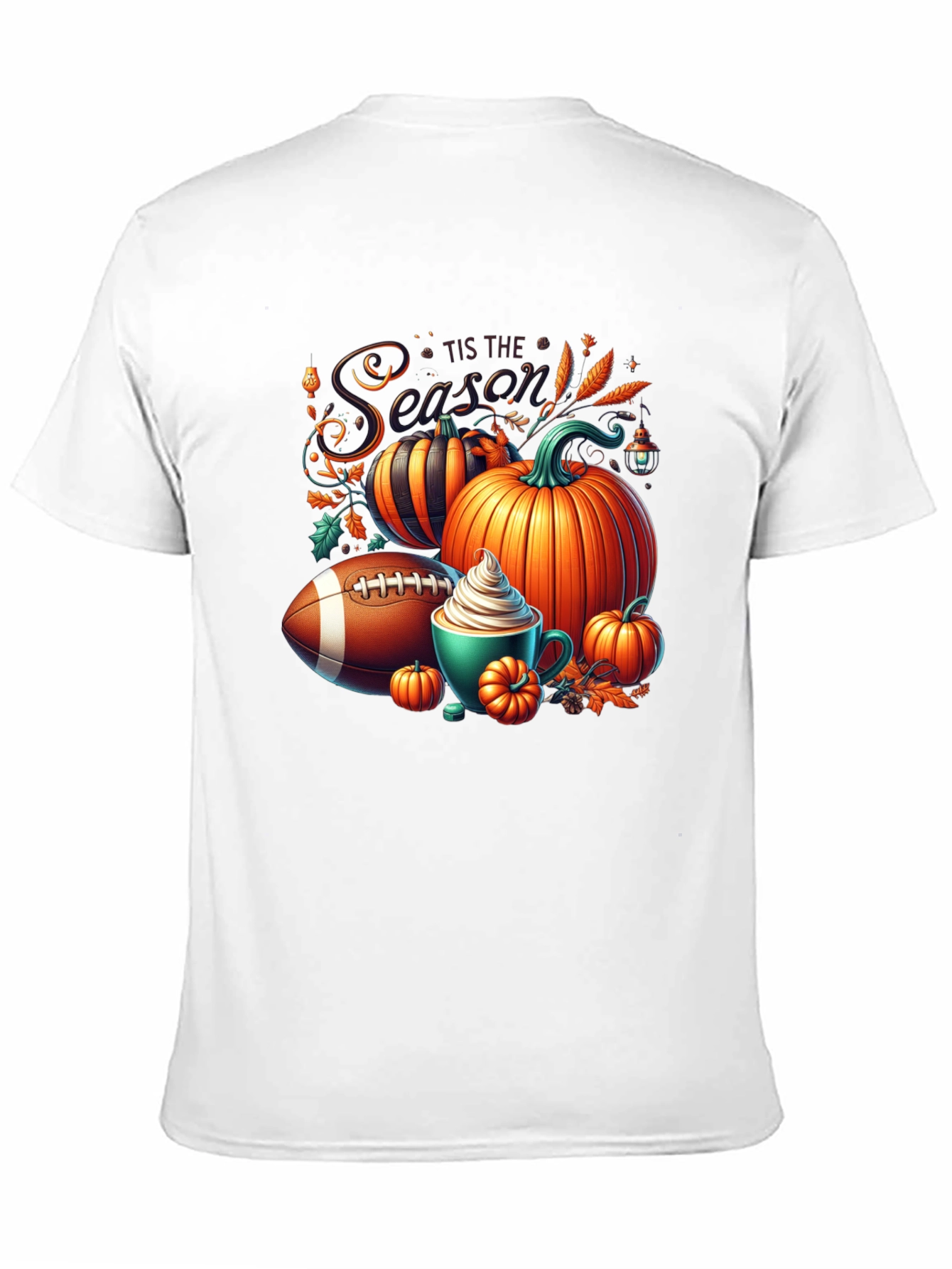 Tis the Season Football Pumpkin T-Shirt
