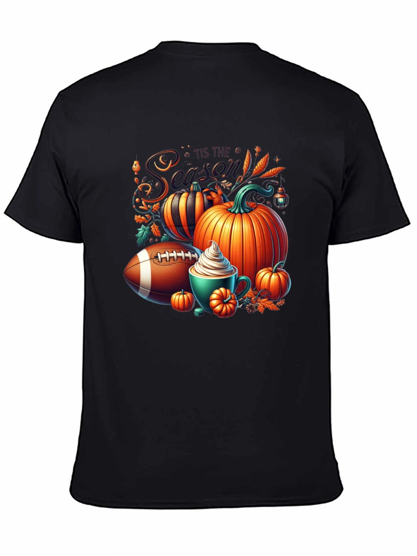 Tis the Season Football Pumpkin T-Shirt