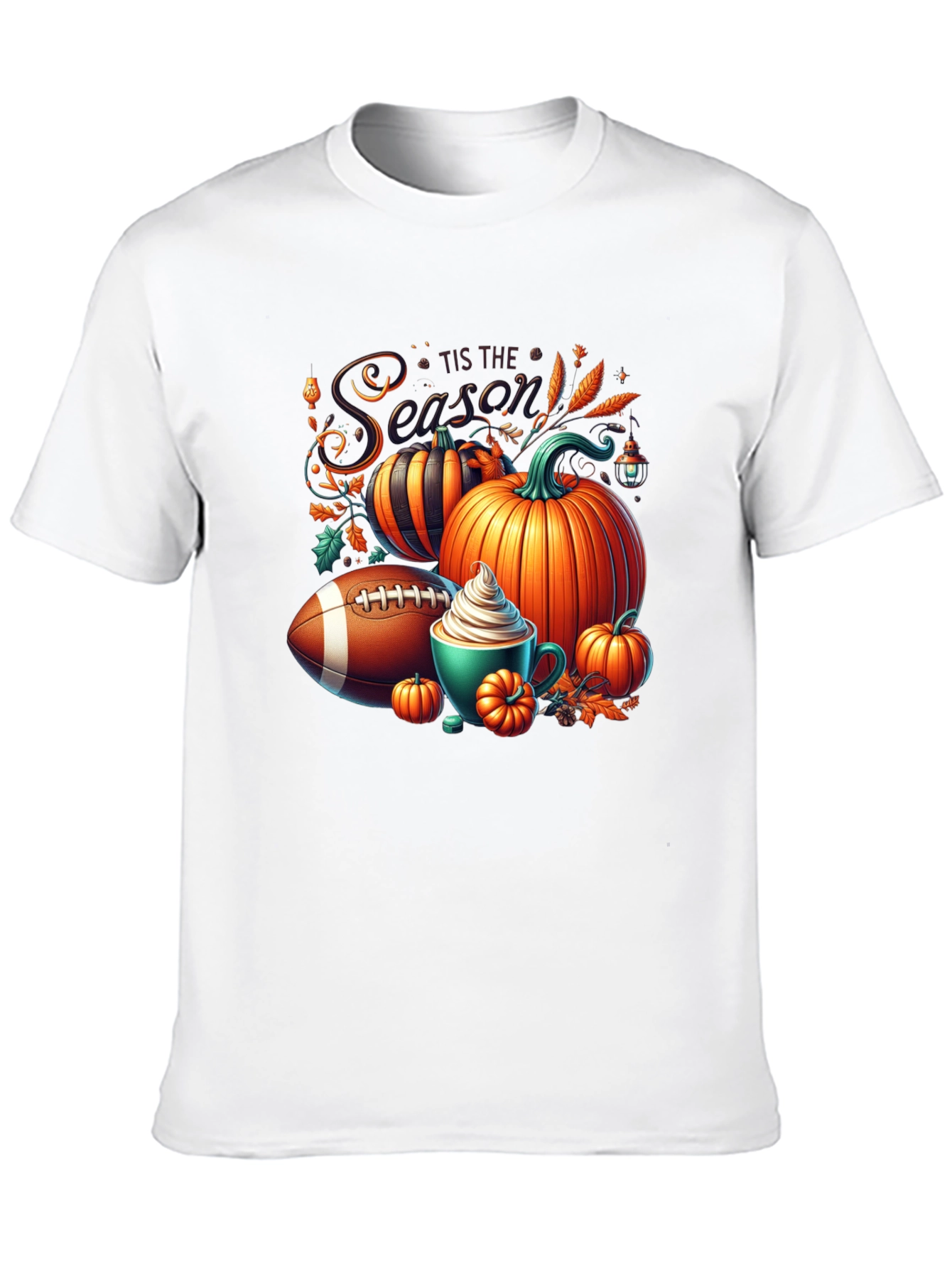 Tis the Season Football Pumpkin T-Shirt