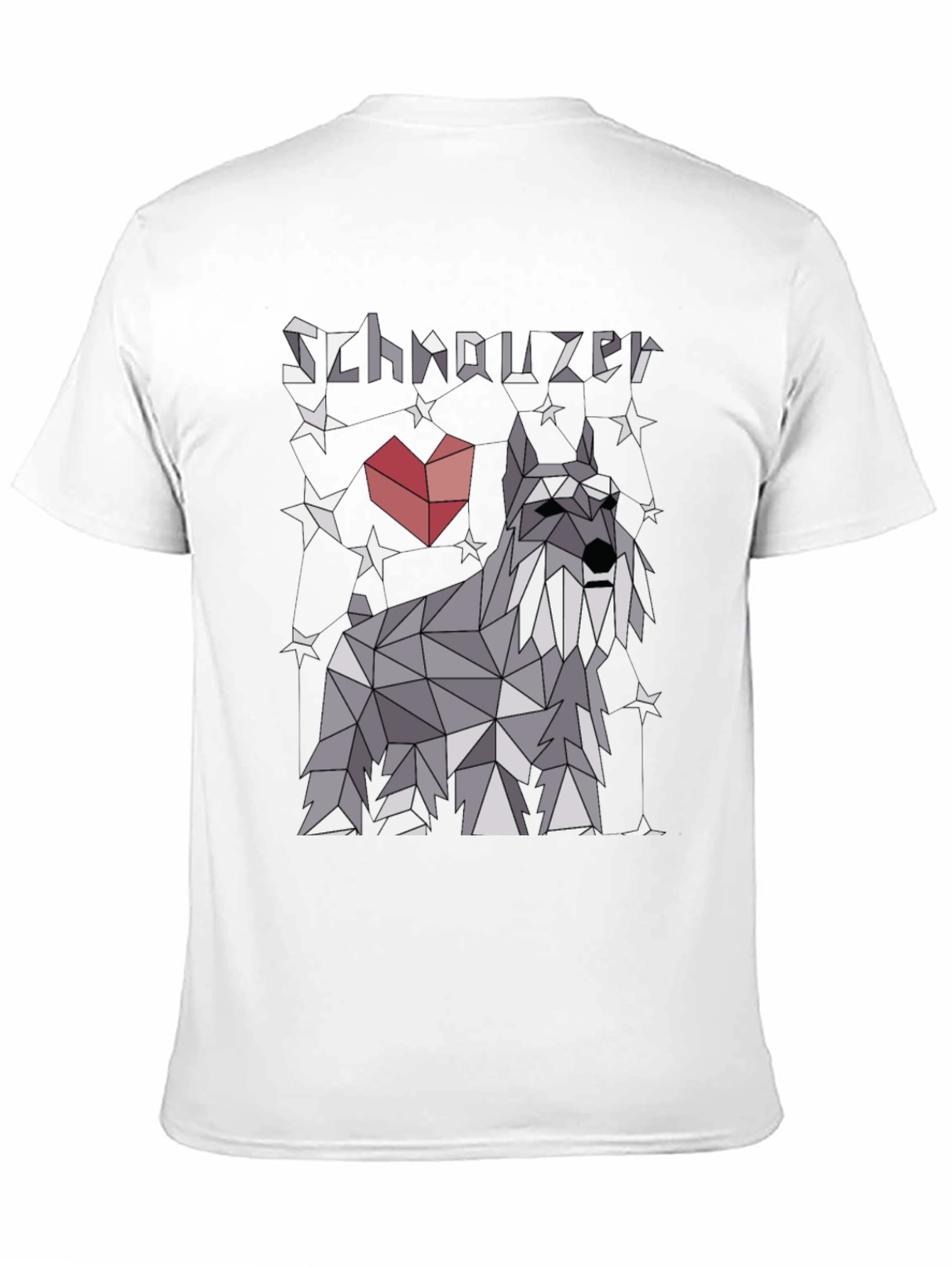 Geometric Schnauzer Graphic T-Shirt