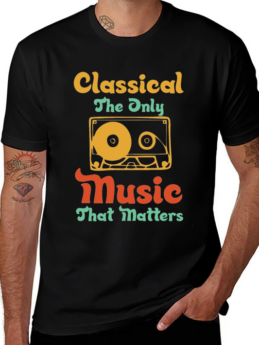 Classical Music Cassette Tape T-Shirt - Retro Style