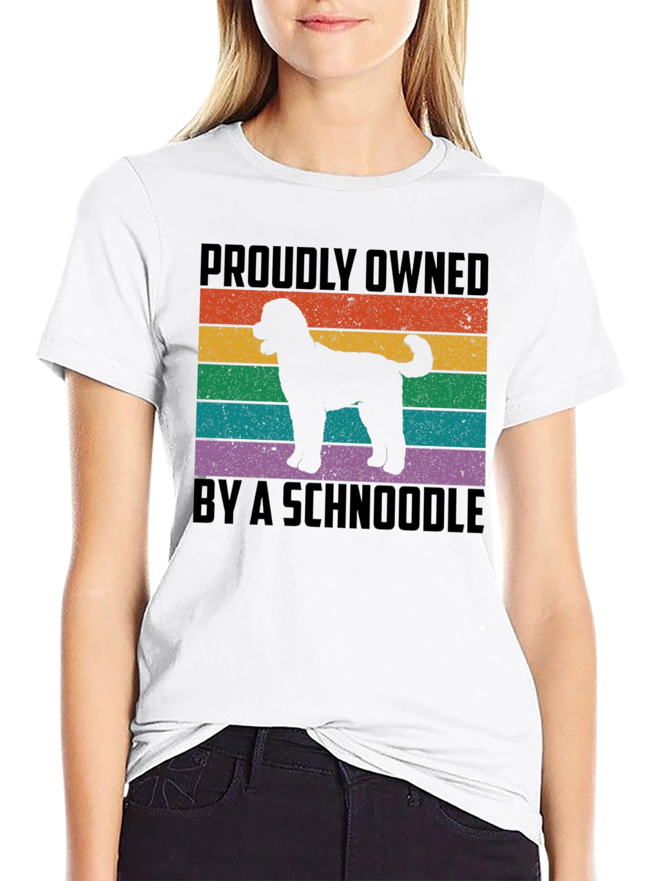 Proudly Owned By A Schnoodle T-Shirt