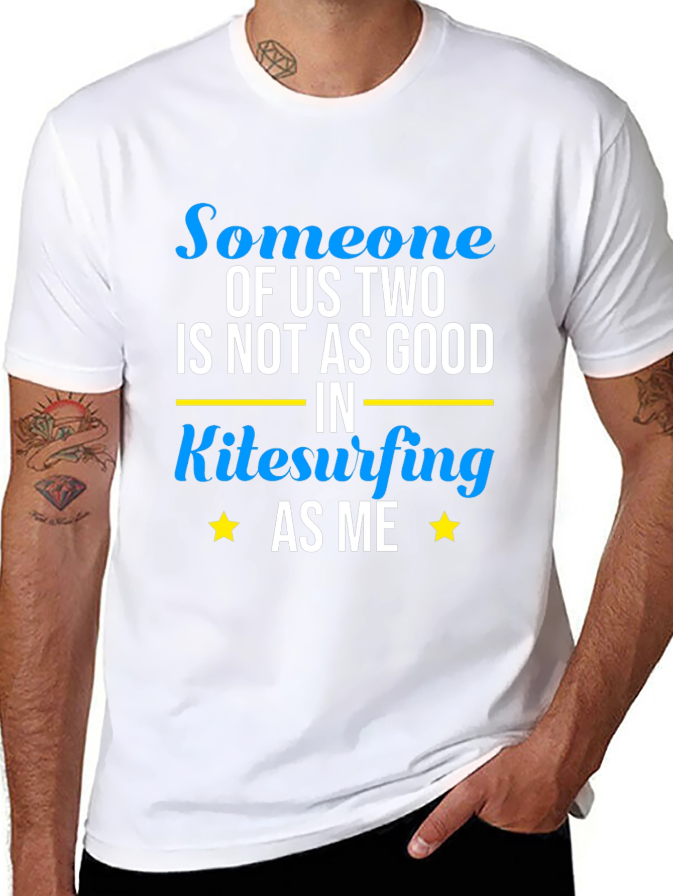 Kitesurfing T-Shirt - Someone of Us Two Design