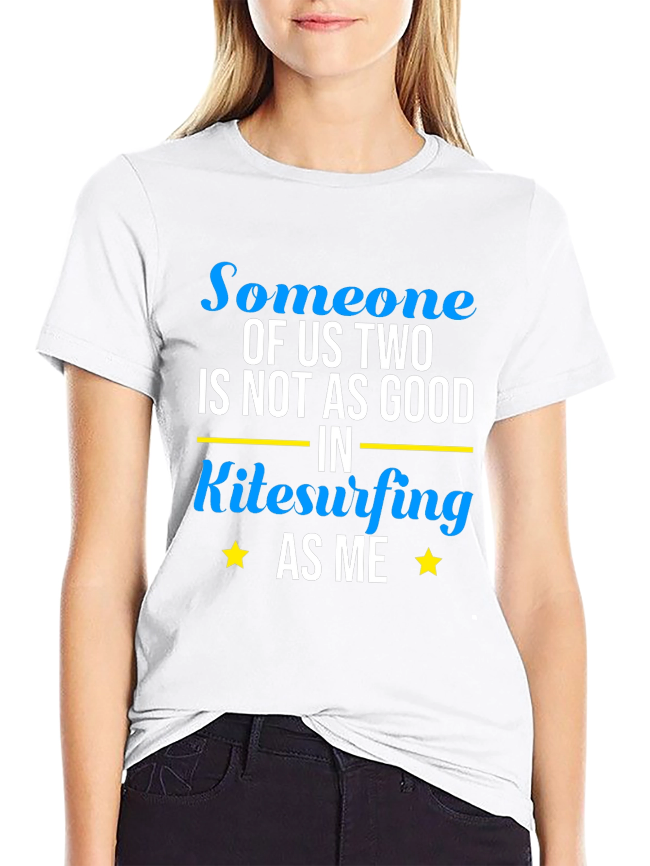 Kitesurfing T-Shirt - Someone of Us Two Design