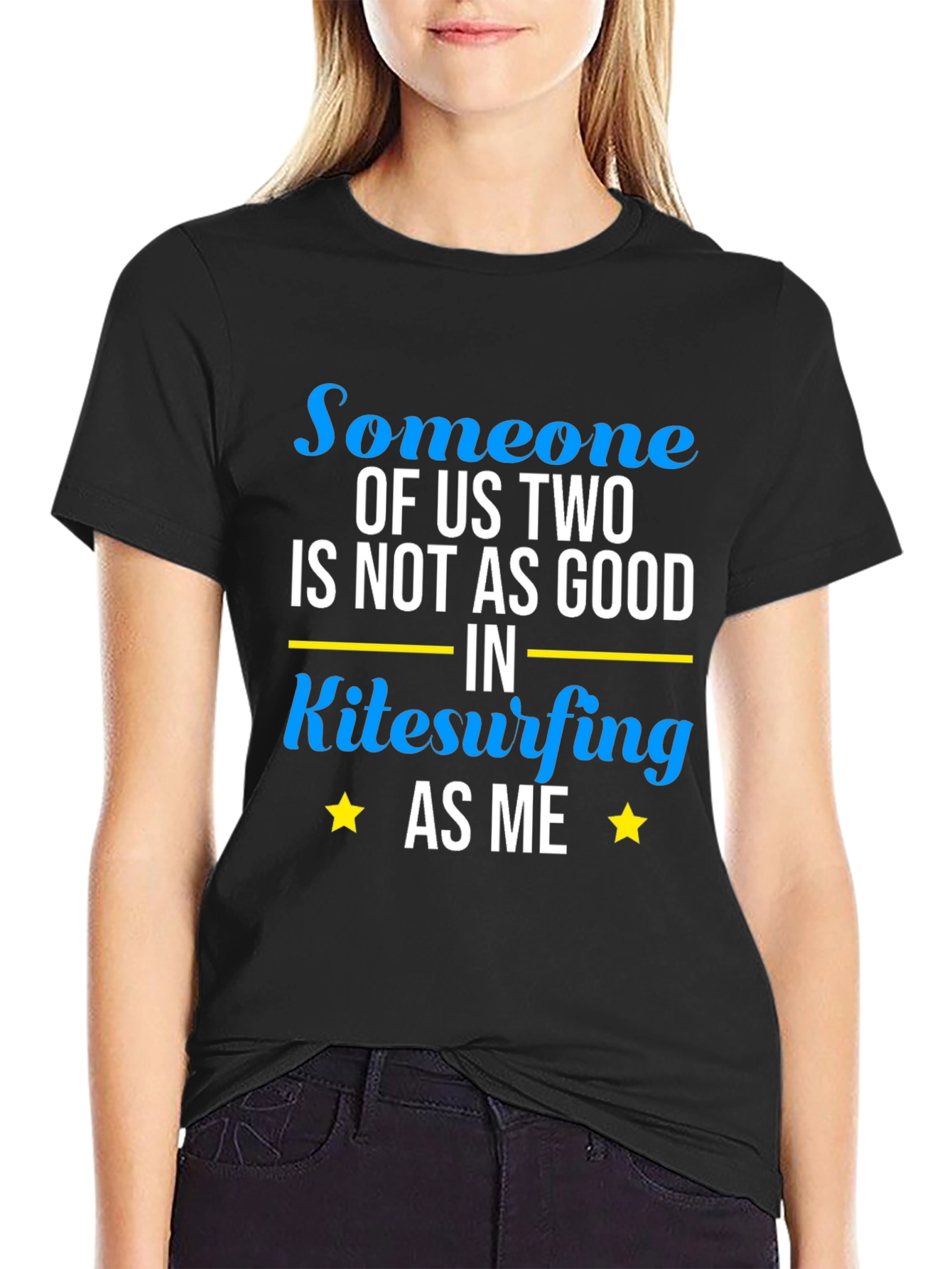 Kitesurfing T-Shirt - Someone of Us Two Design