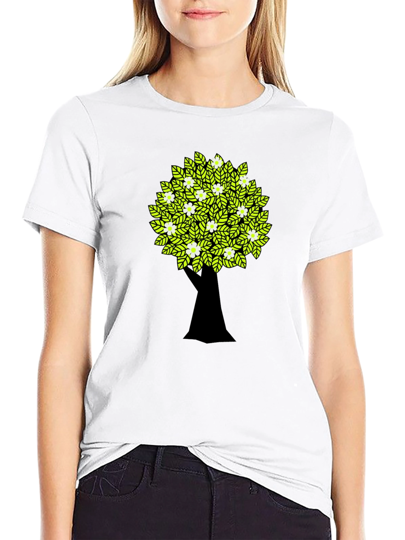 Tree Graphic Black T-Shirt