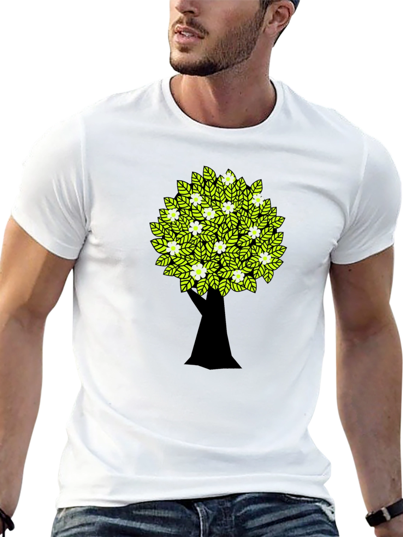 Tree Graphic Black T-Shirt