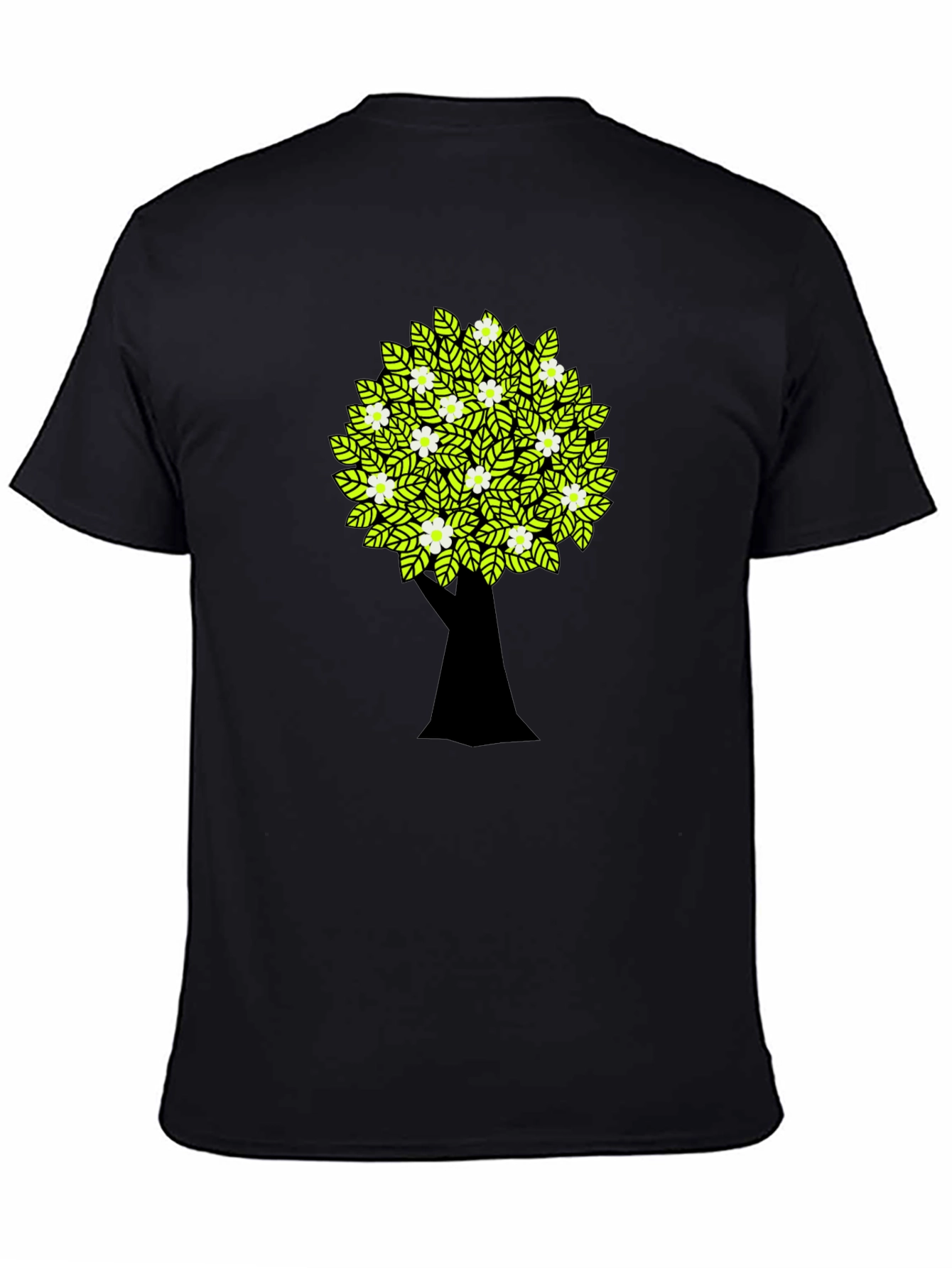 Tree Graphic Black T-Shirt