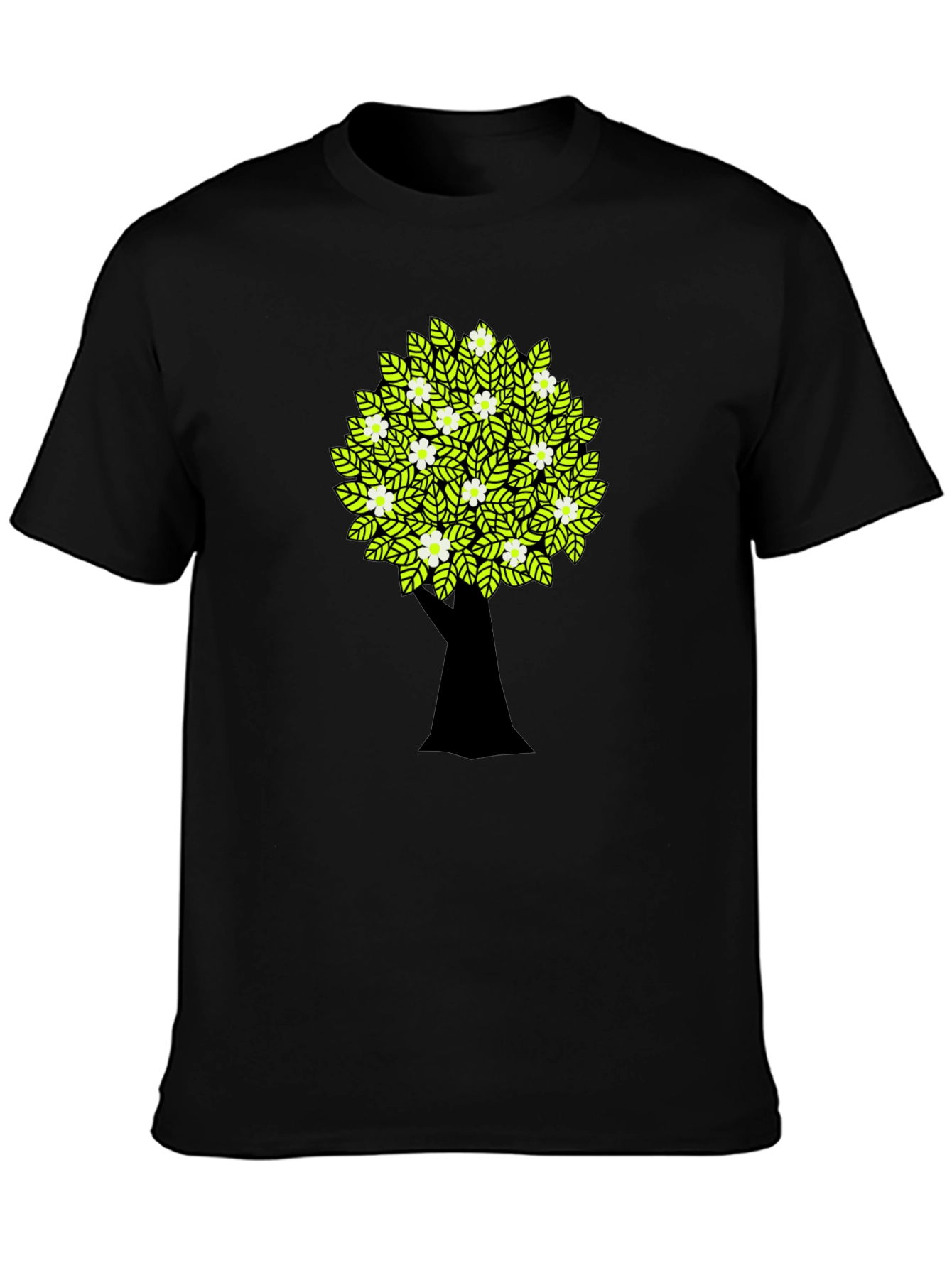 Tree Graphic Black T-Shirt