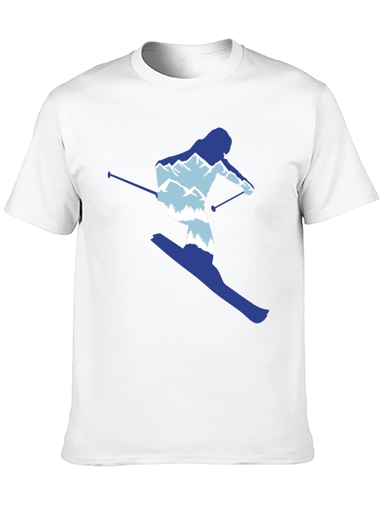 Skier Graphic Tee - Mountain Lovers T-Shirt
