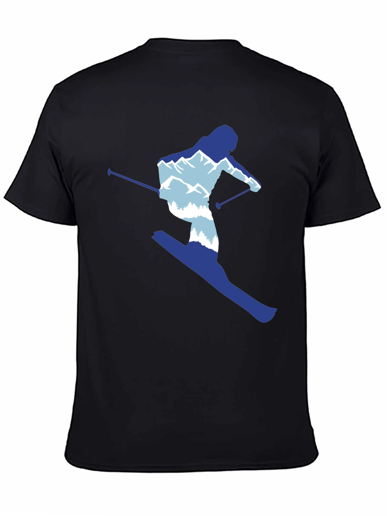 Skier Graphic Tee - Mountain Lovers T-Shirt