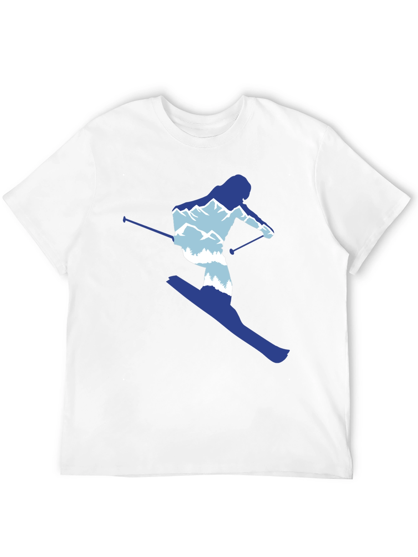 Skier Graphic Tee - Mountain Lovers T-Shirt