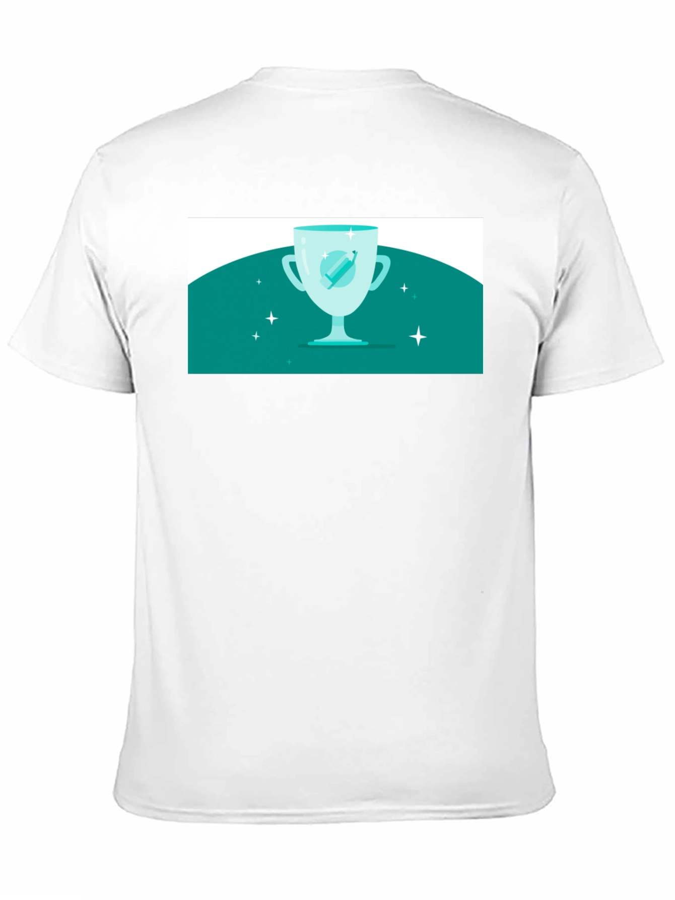 Winning Cup Graphic Tee - Black Cotton Casual Shirt