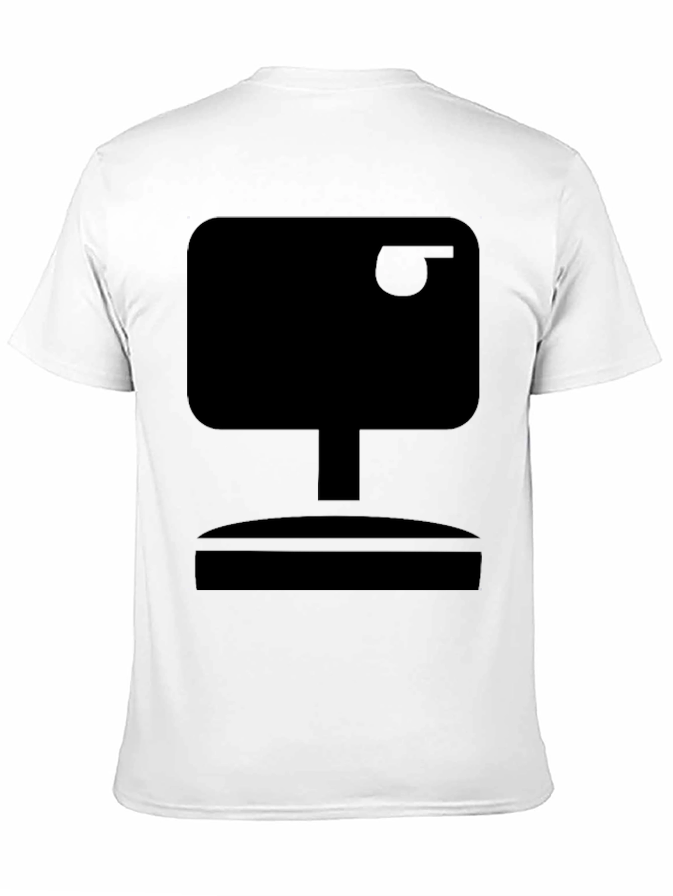 Retro TV Graphic Tee - Classic Black T-Shirt