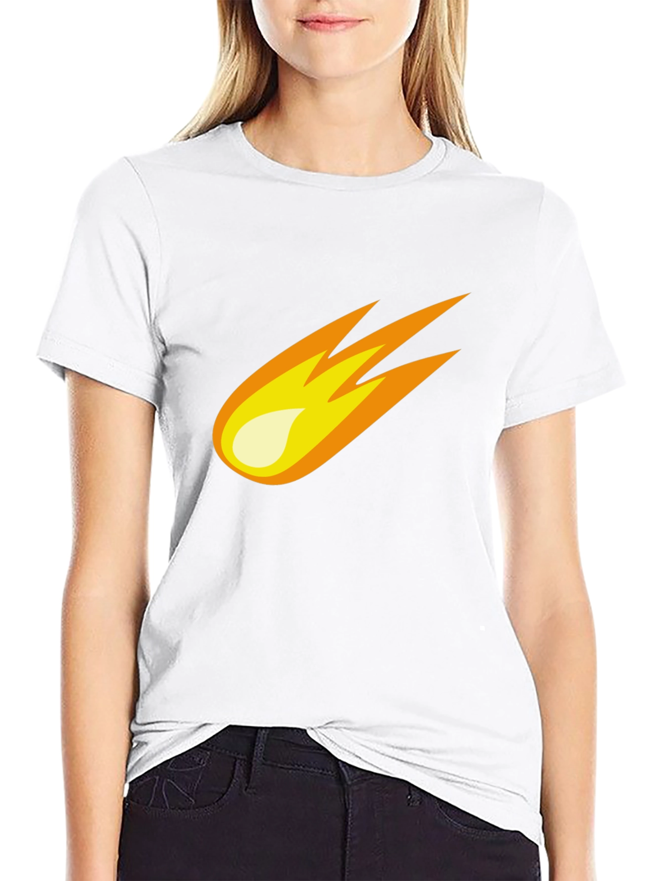 Meteor Graphic Tee - Black Cotton Blend T-Shirt