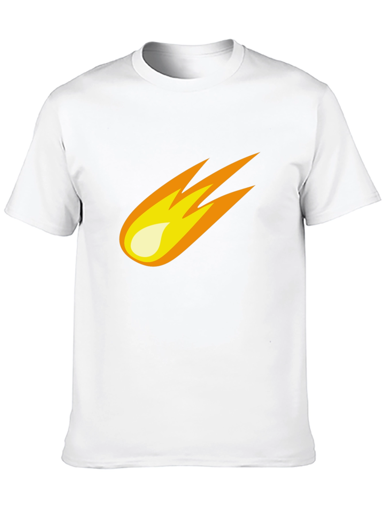 Meteor Graphic Tee - Black Cotton Blend T-Shirt