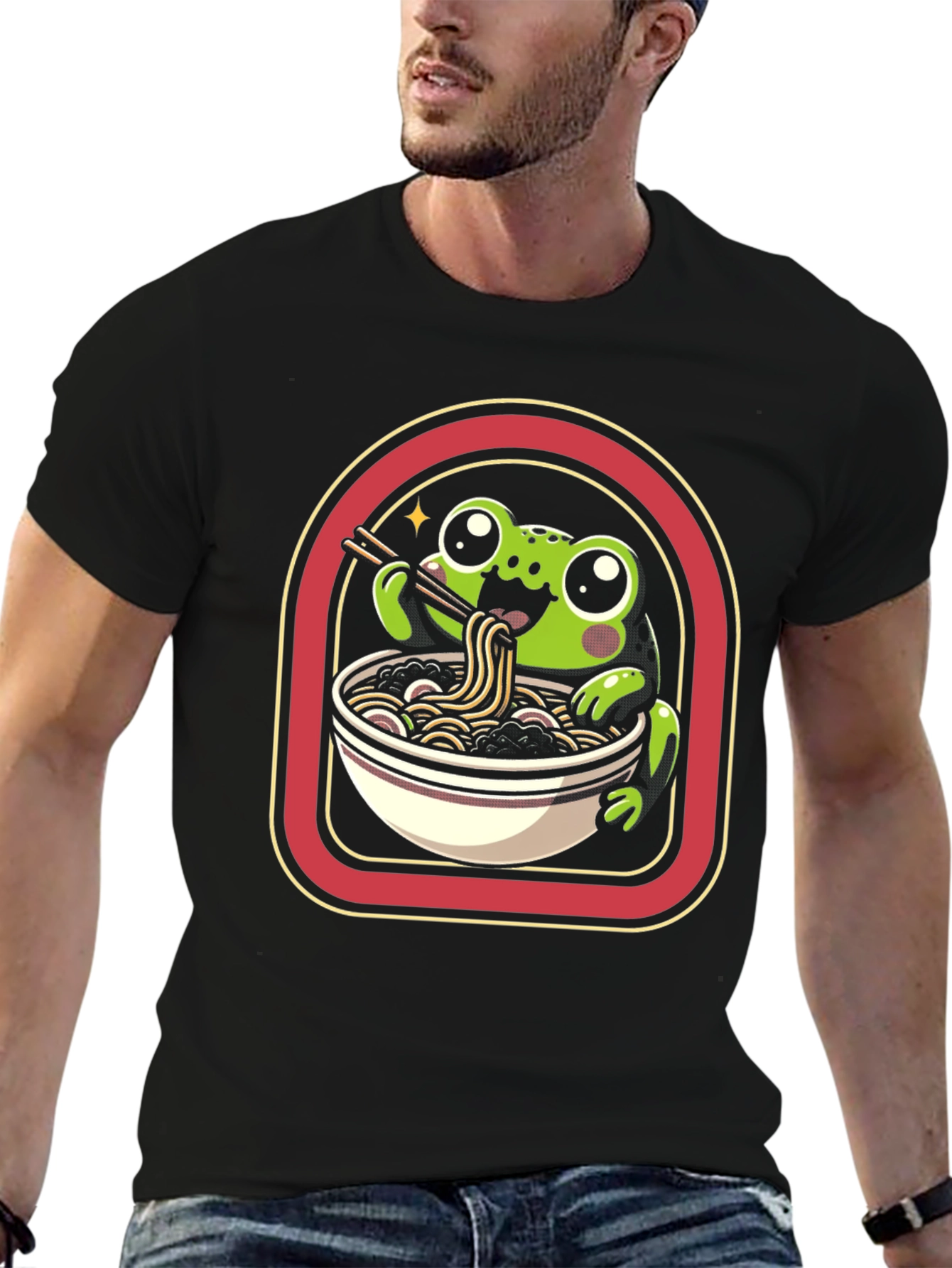 Frog Ramen T-Shirt - Kawaii Cute Design