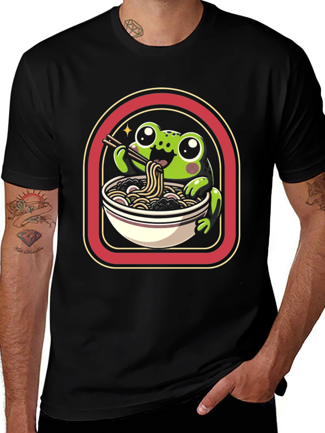 Frog Ramen T-Shirt - Kawaii Cute Design