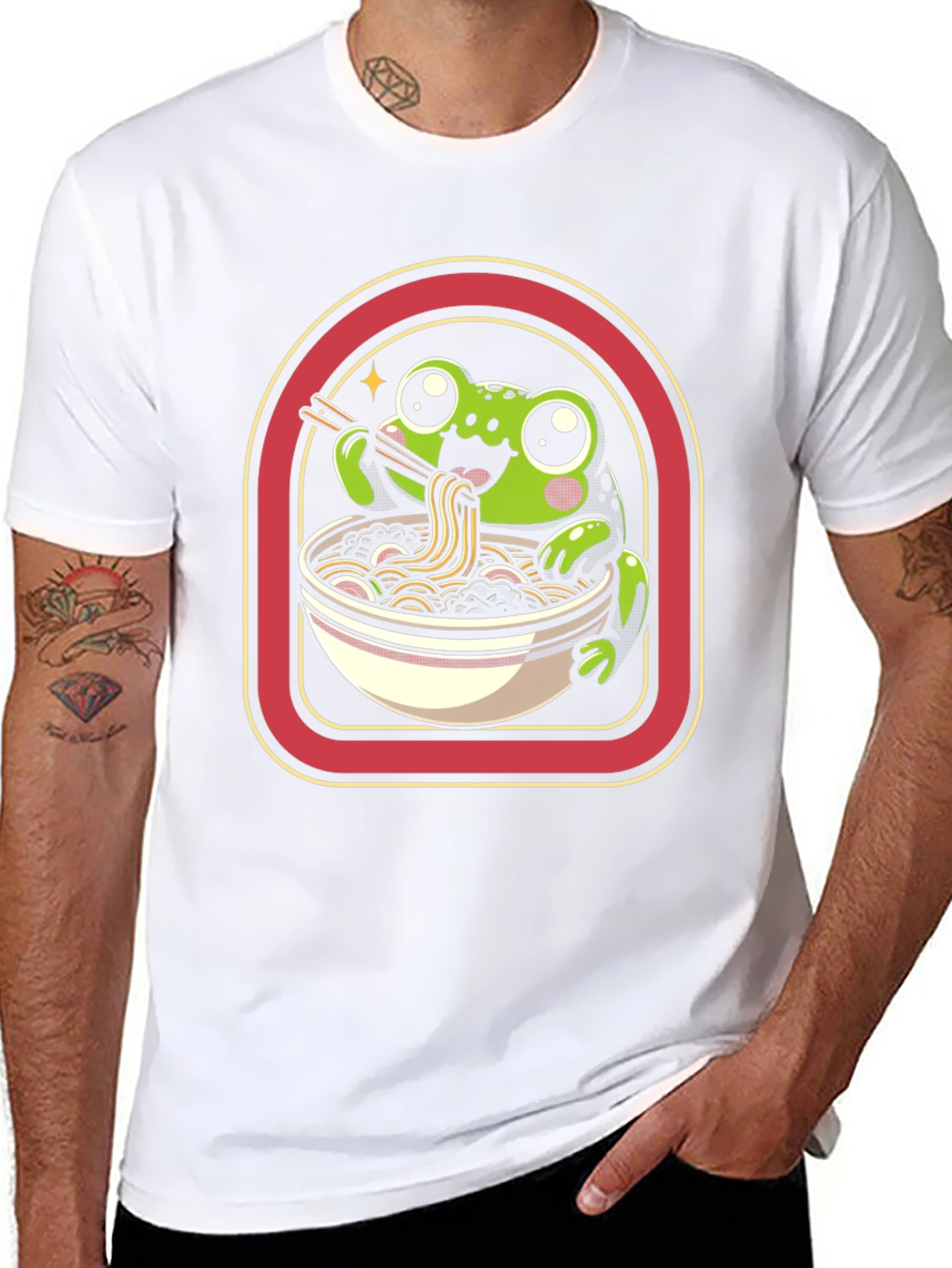 Frog Ramen T-Shirt - Kawaii Cute Design