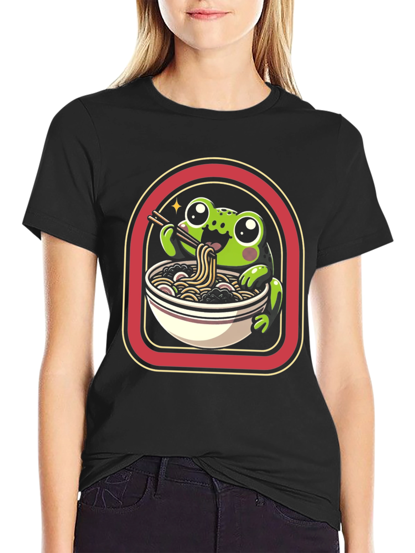 Frog Ramen T-Shirt - Kawaii Cute Design