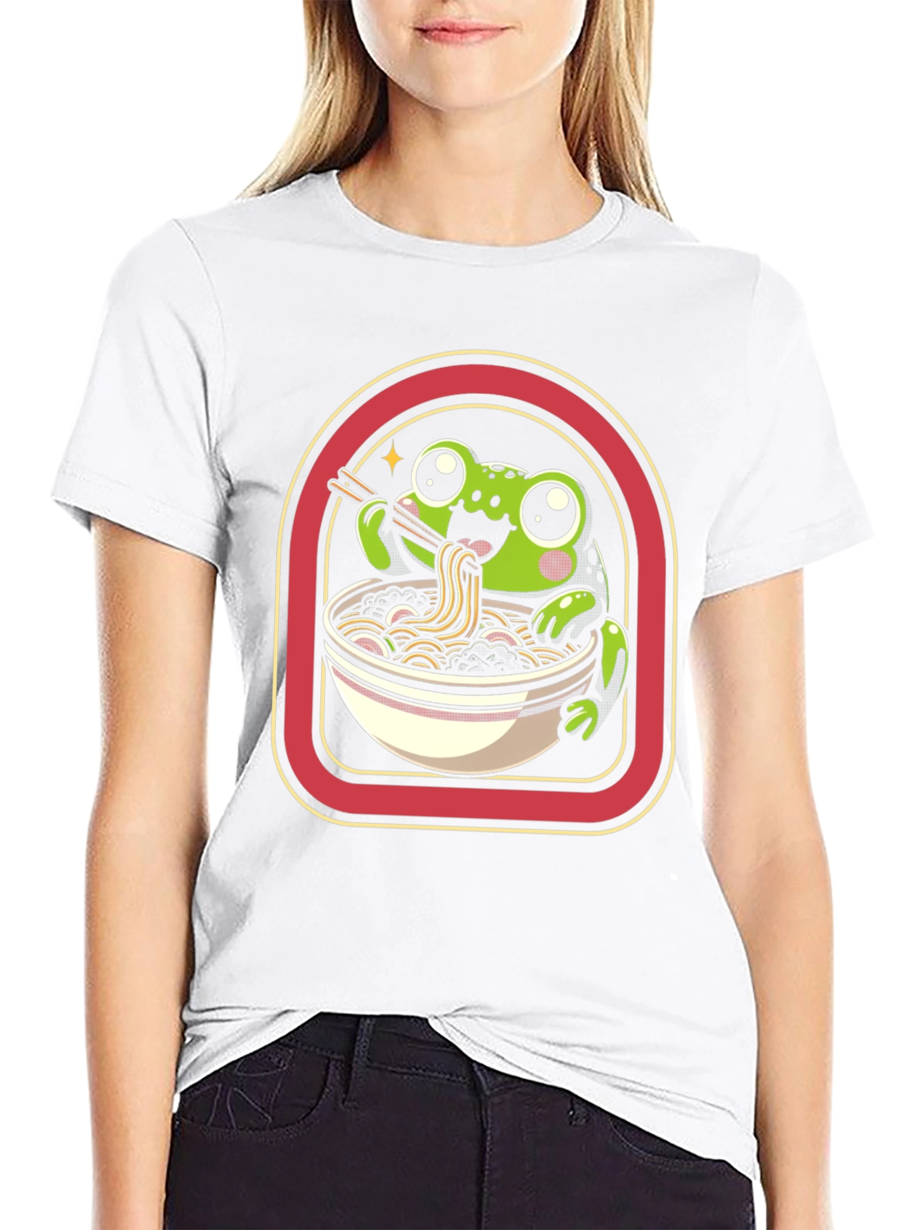Frog Ramen T-Shirt - Kawaii Cute Design