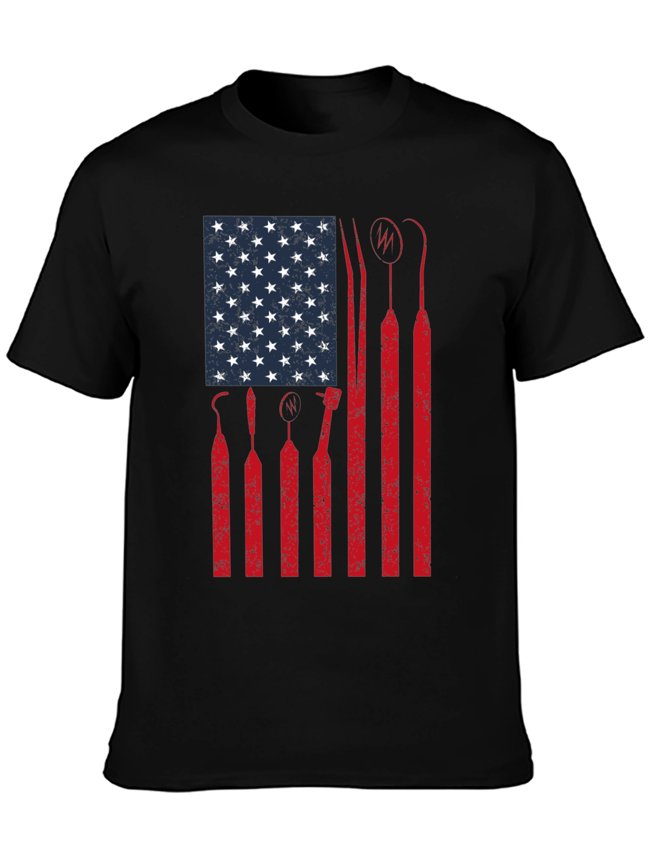 Dentist American Flag Graphic T-Shirt