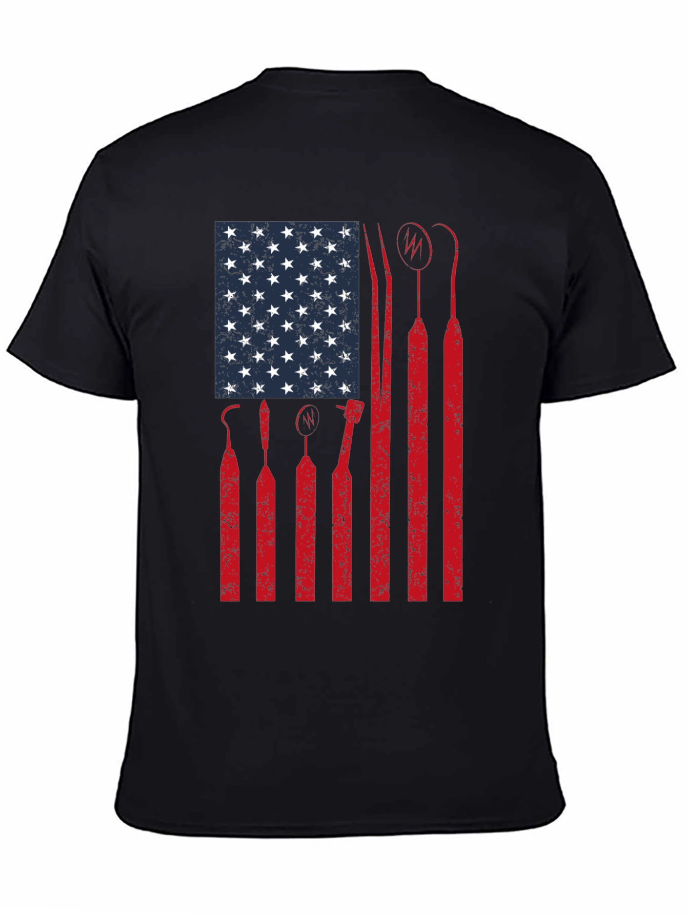 Dentist American Flag Graphic T-Shirt