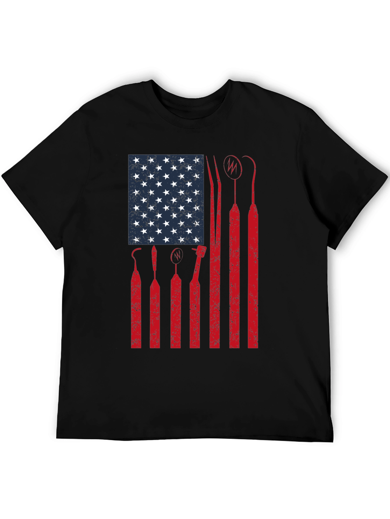 Dentist American Flag Graphic T-Shirt