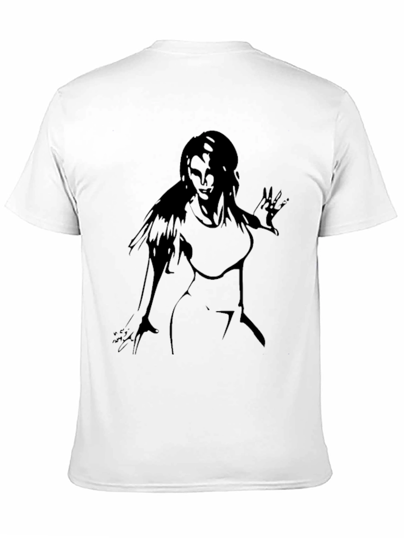 Silhouette Graphic Tee - Sleek Black T-Shirt