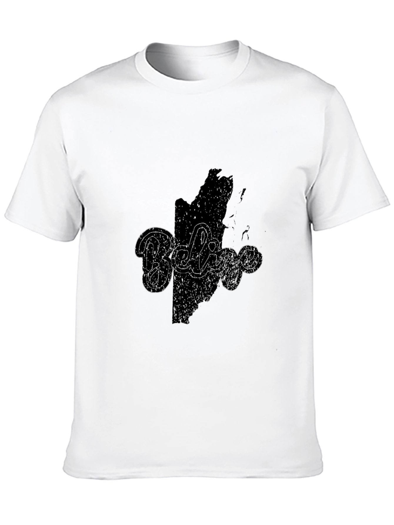 Belize Map Graphic Tee - Black Casual Shirt