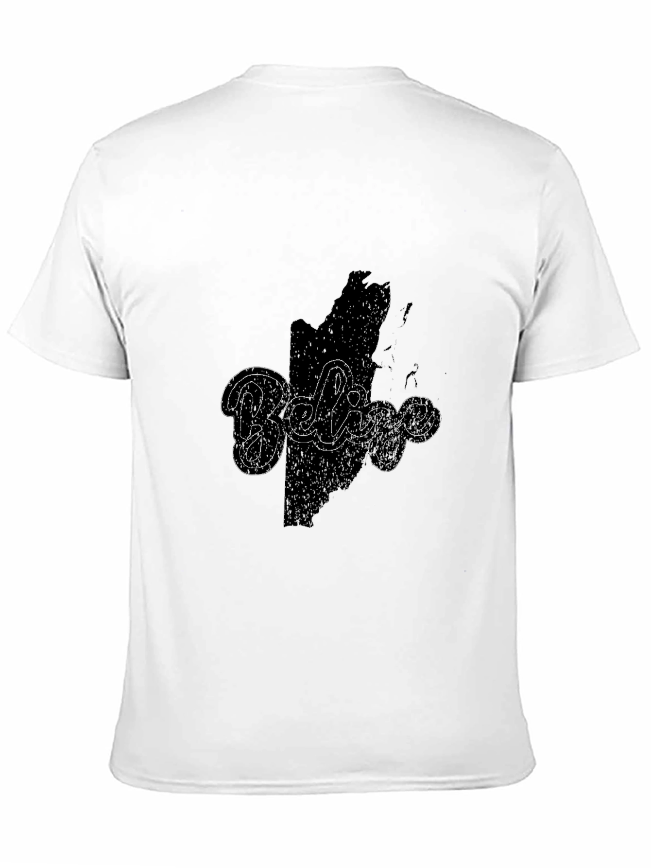 Belize Map Graphic Tee - Black Casual Shirt