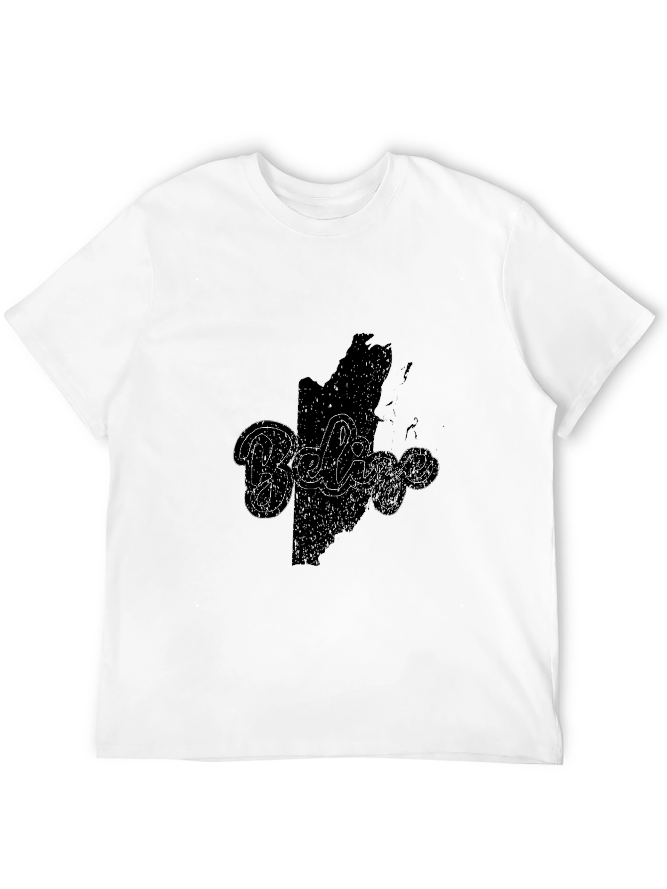 Belize Map Graphic Tee - Black Casual Shirt