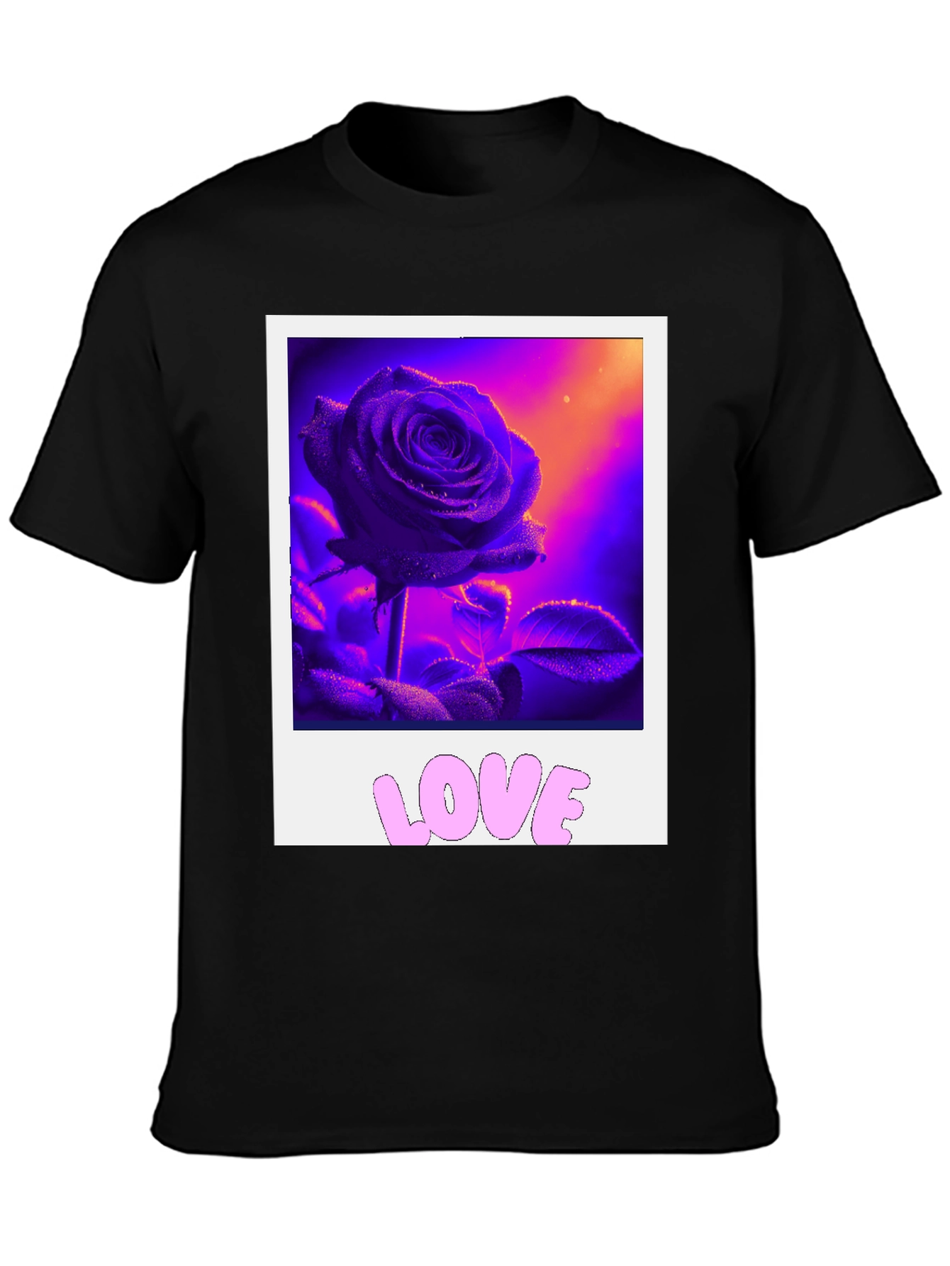 Rose Love Graphic Tee - Trendy Style