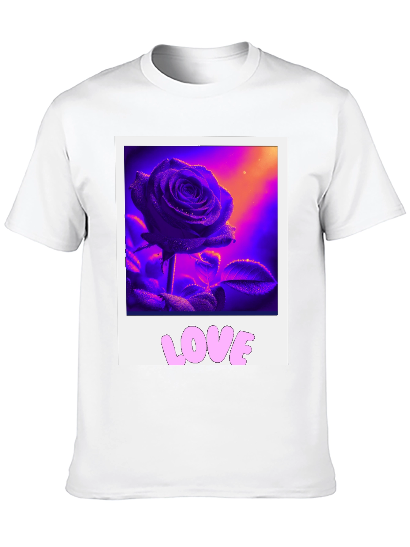 Rose Love Graphic Tee - Trendy Style