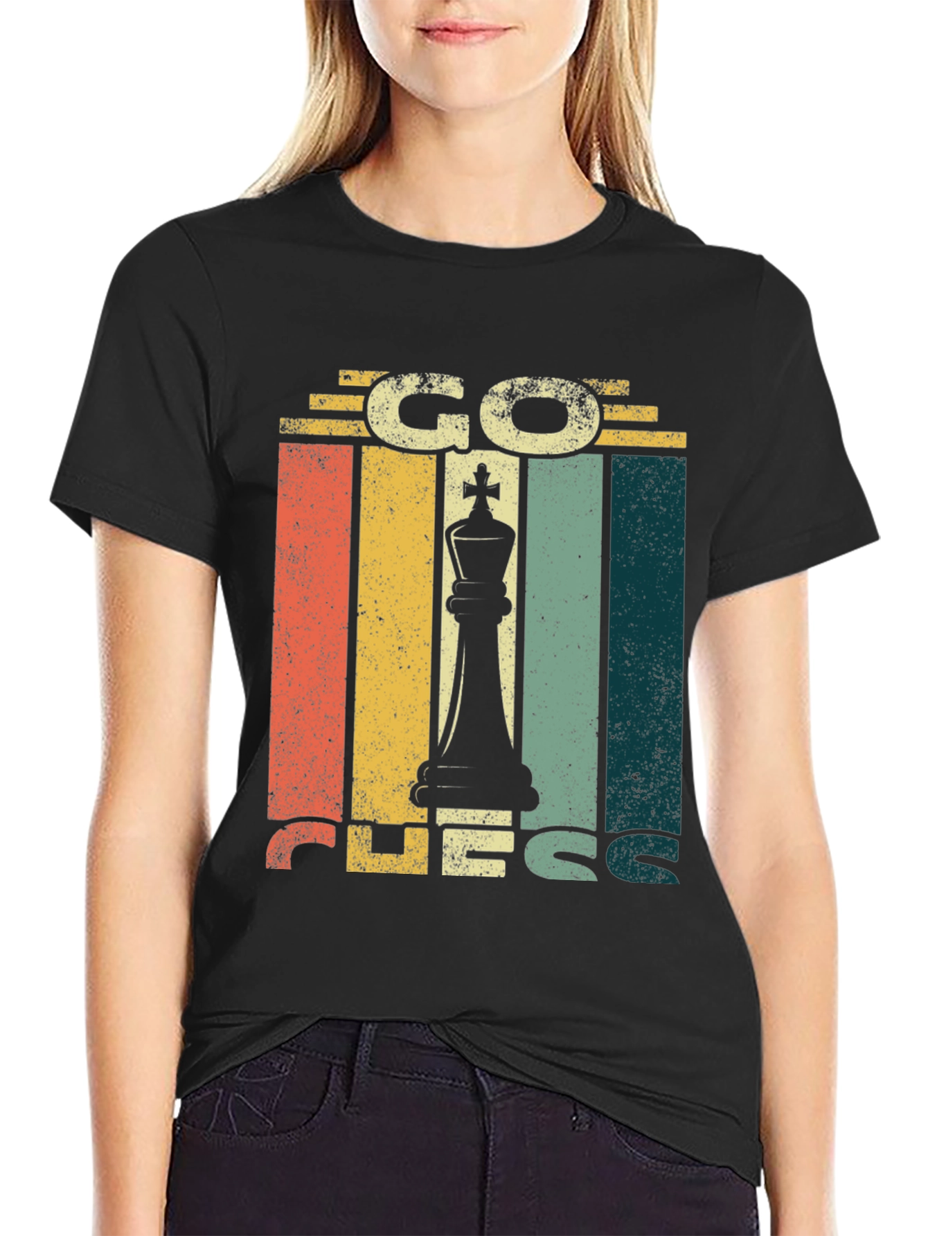 Go Chess Retro Style T-Shirt