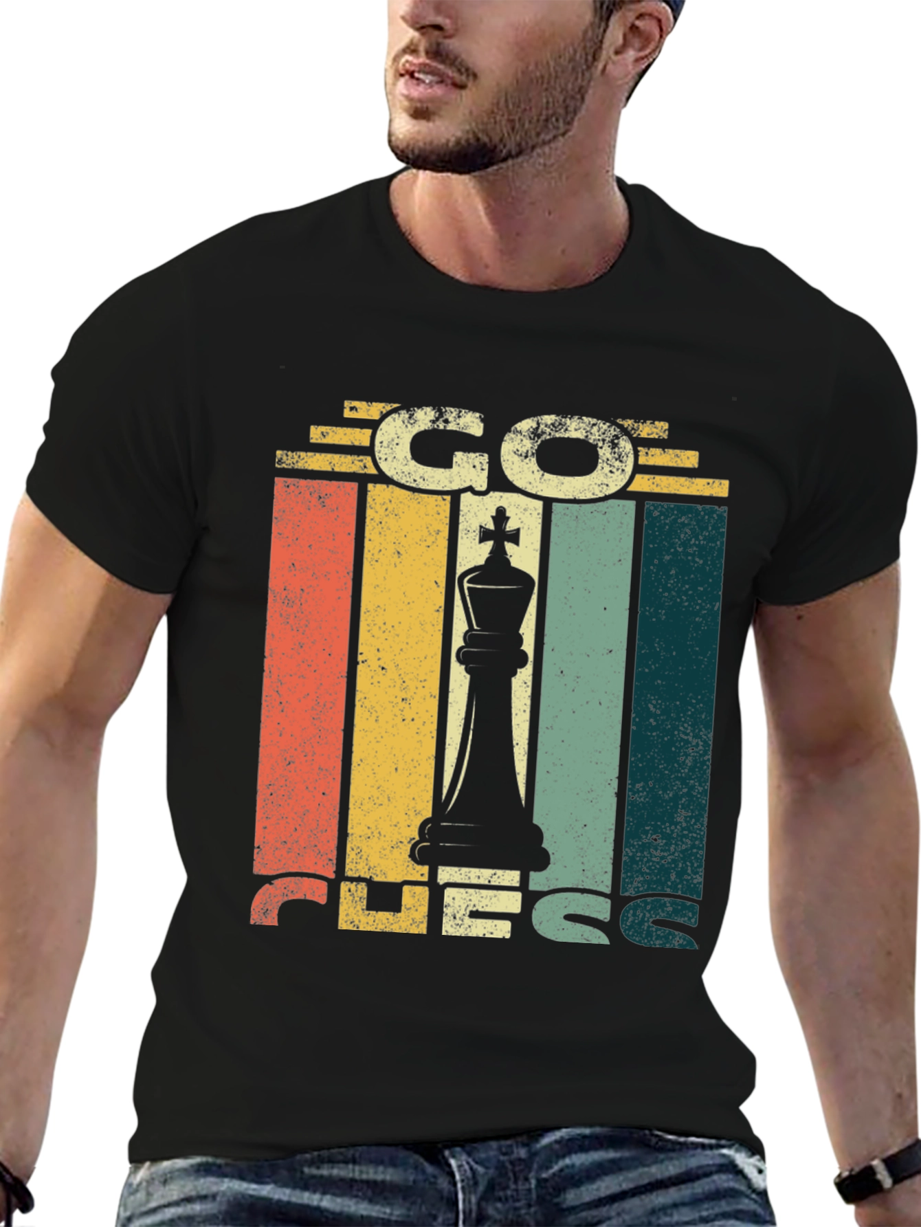 Go Chess Retro Style T-Shirt